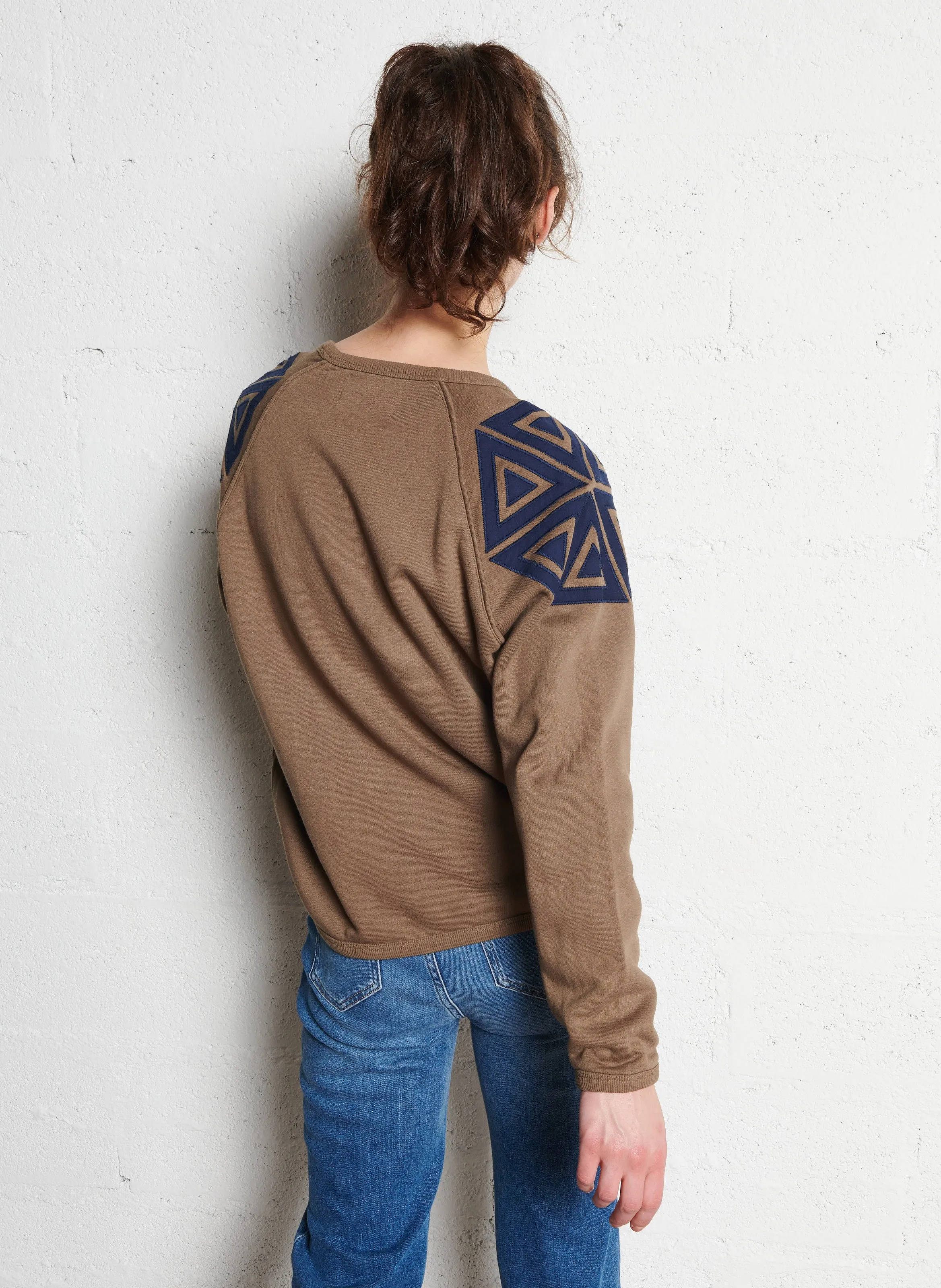  LEON & HARPER   SHINE - Felpa oversize scollo tondo in misto cotone bio | Multicolore
