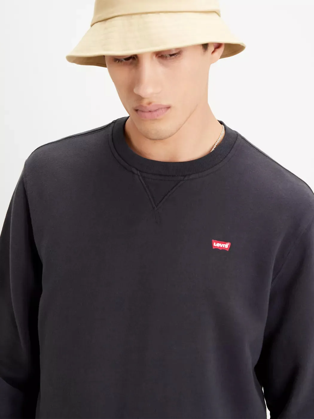 LEVI’S FELPA GIROCOLLO LOGO LEVI’S NERA