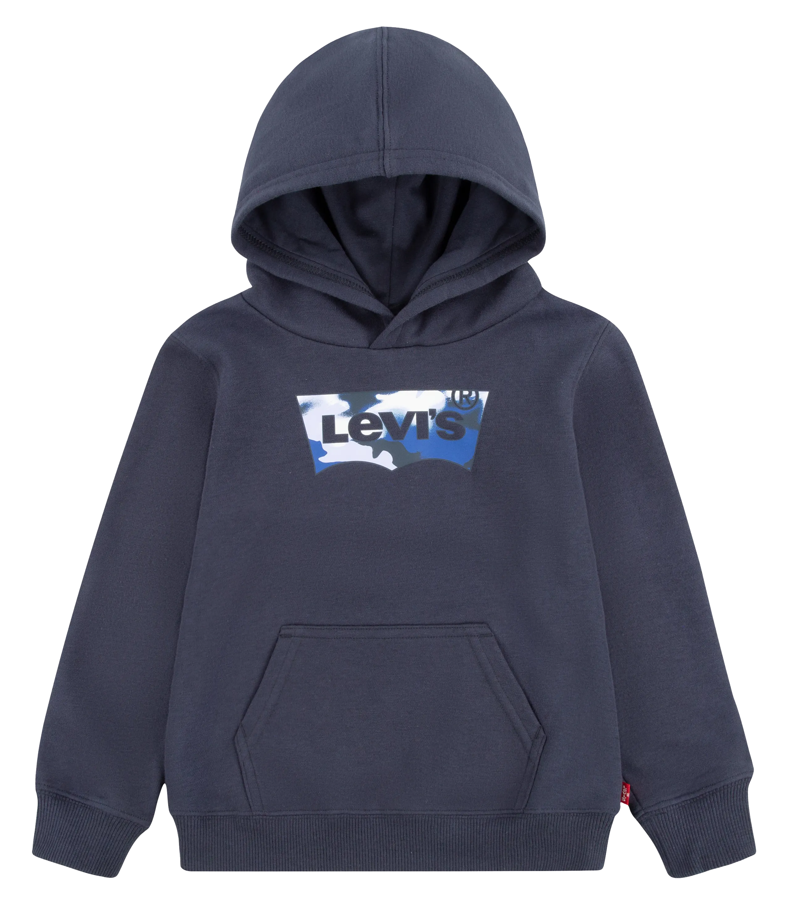  LEVI'S KIDS   Felpa con cappuccio serigrafata in misto cotone | Blu