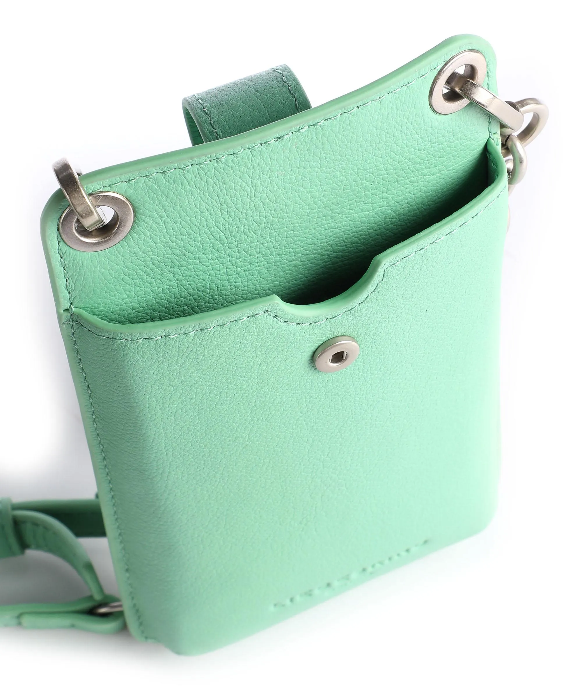  Liebeskind Basics Borsetta porta cellulare pelle granulata verde  