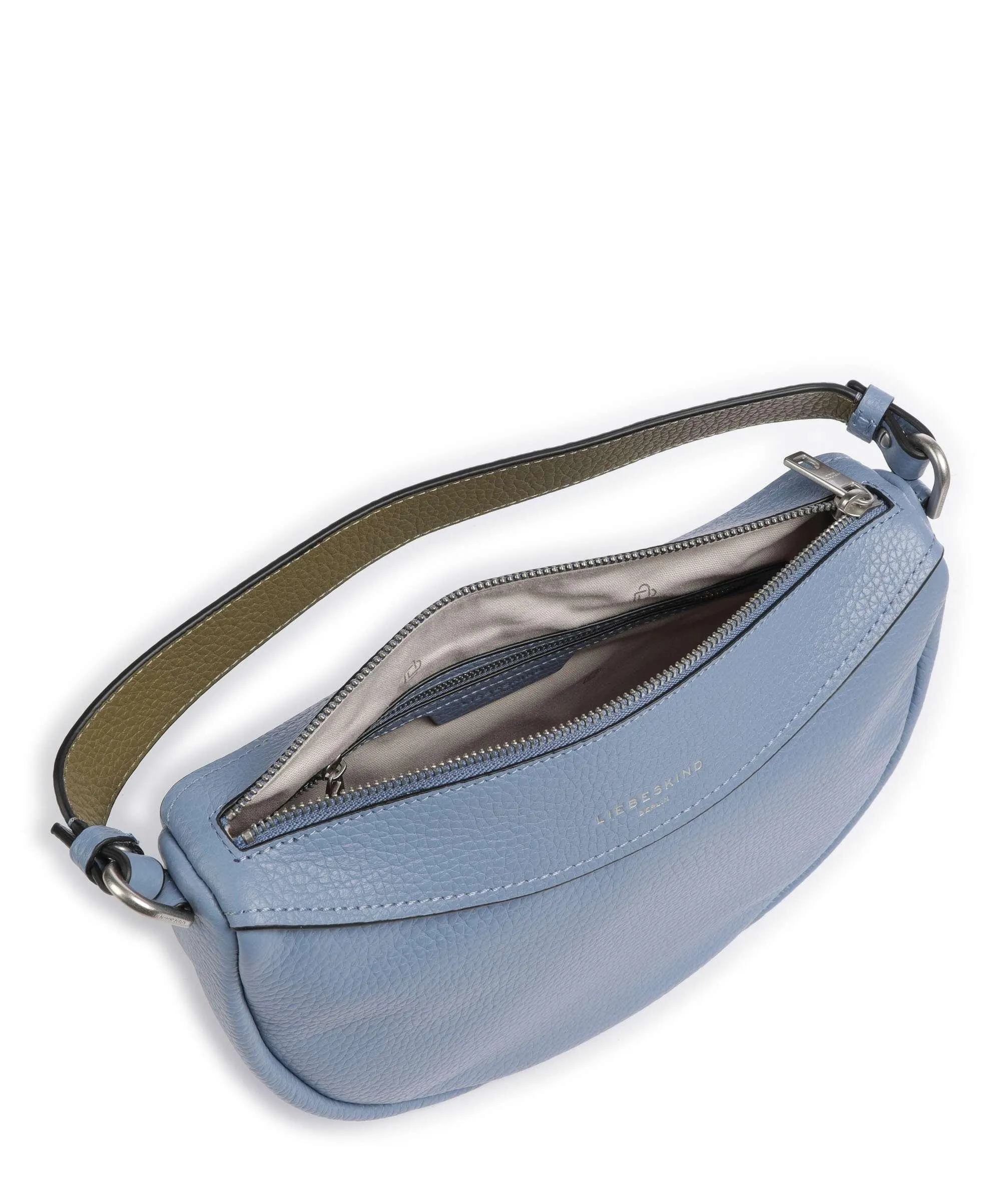  Liebeskind Melli Heavy Pebble S Borsa hobo pelle di vacchetta grana blu-grigio  