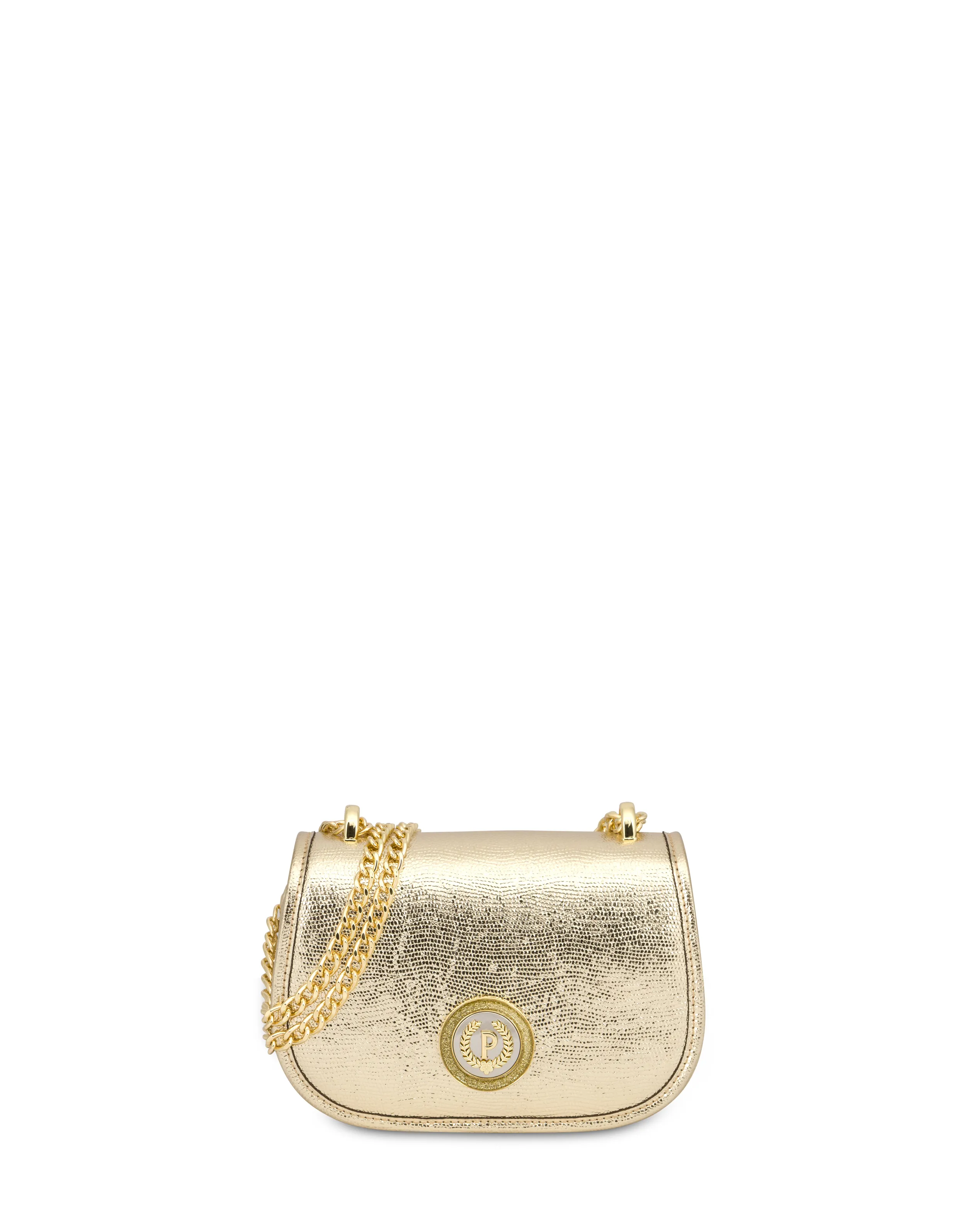     Linea Pollini Mini Borsa Laminata Sara Oro