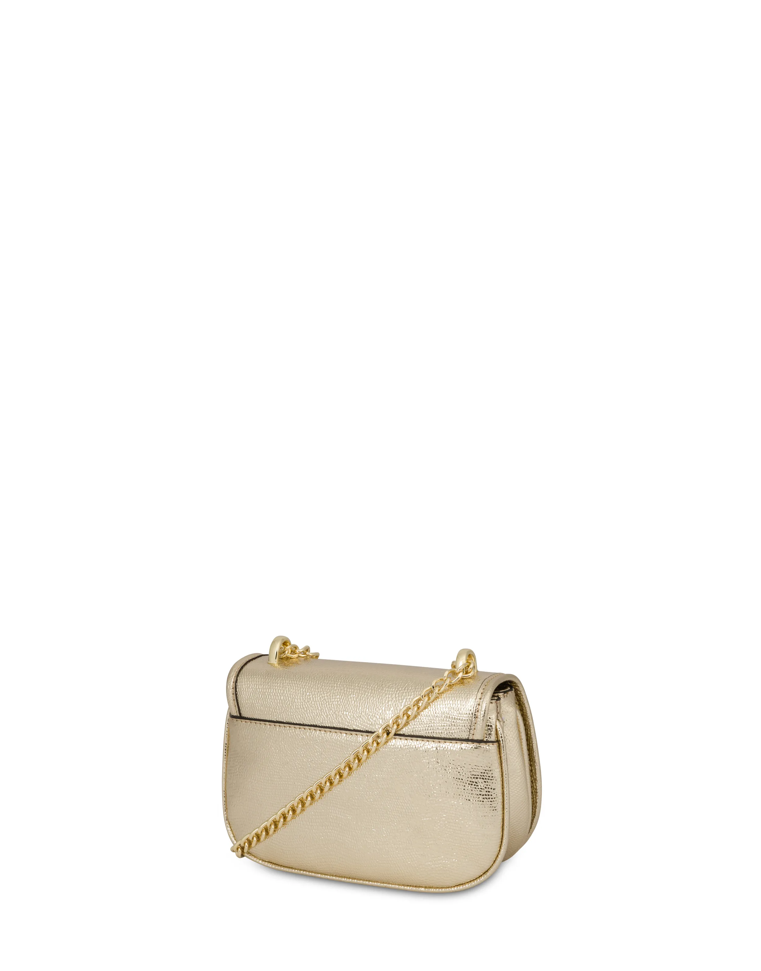     Linea Pollini Mini Borsa Laminata Sara Oro