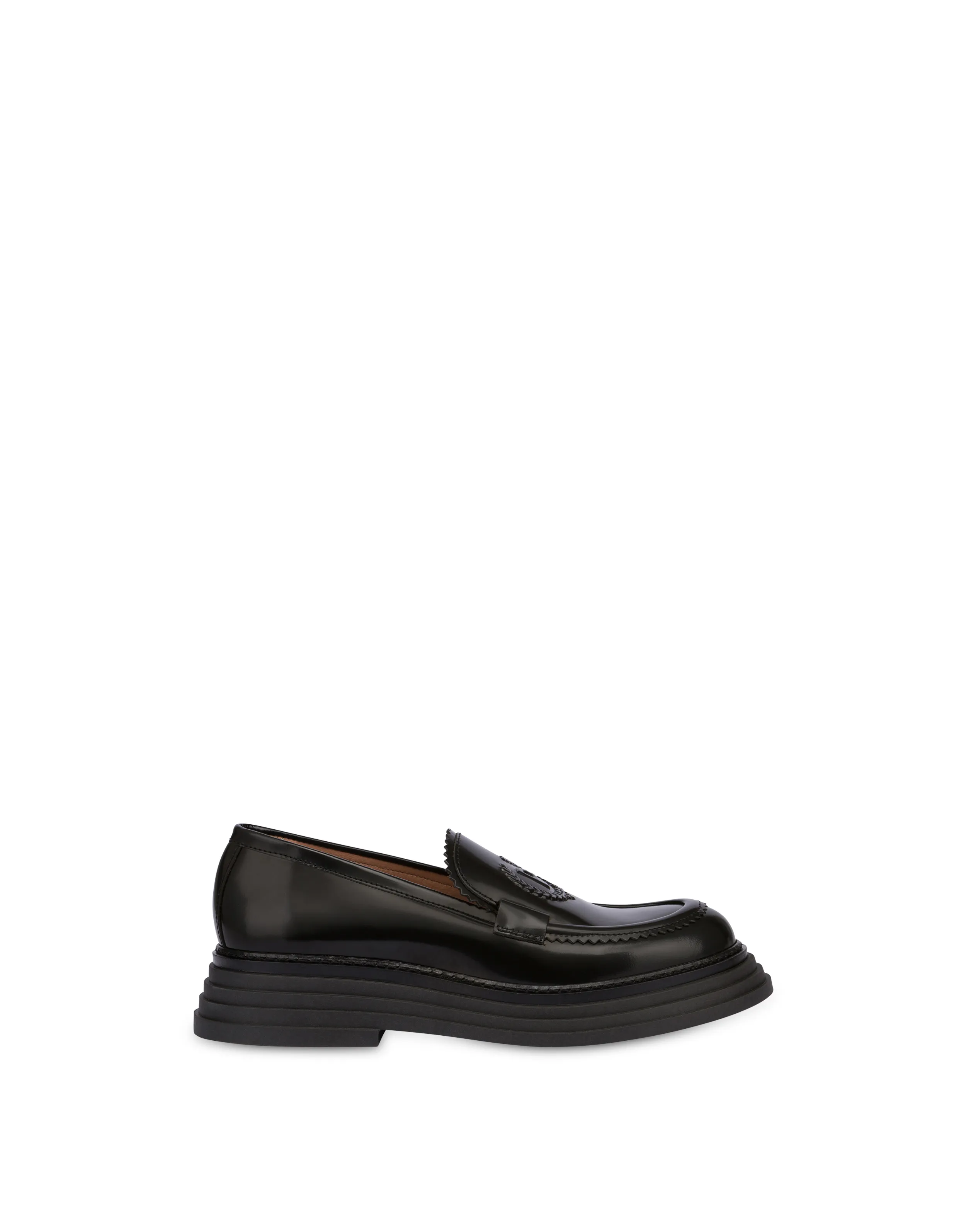     Linea Pollini Mocassini In Vitello Abrasivato Stairway Nero