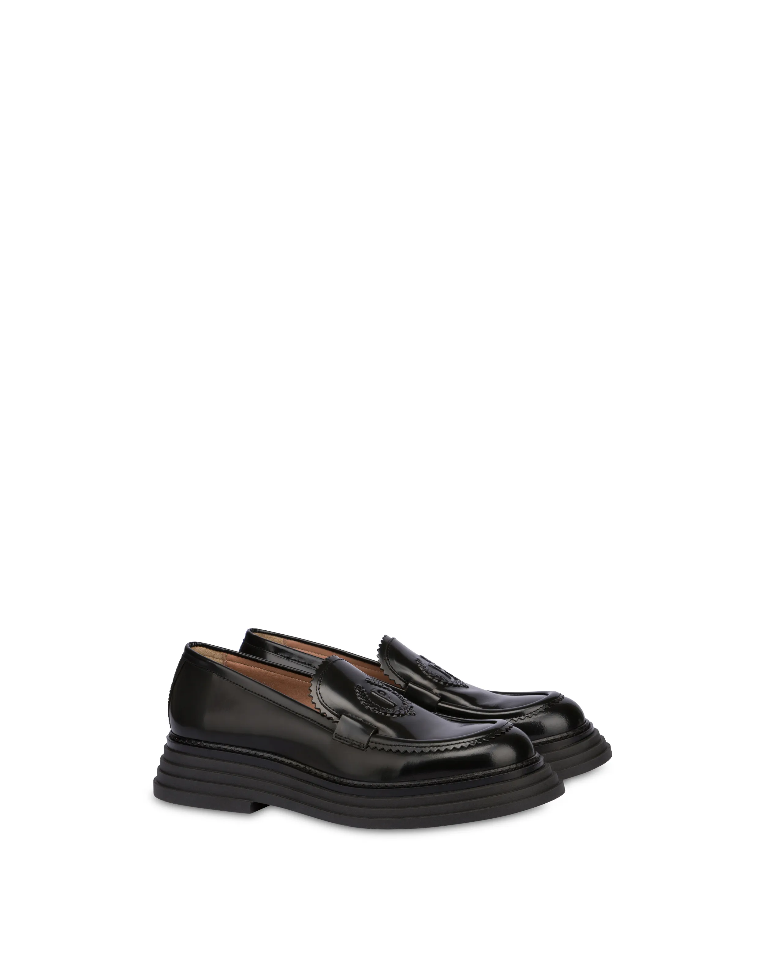     Linea Pollini Mocassini In Vitello Abrasivato Stairway Nero