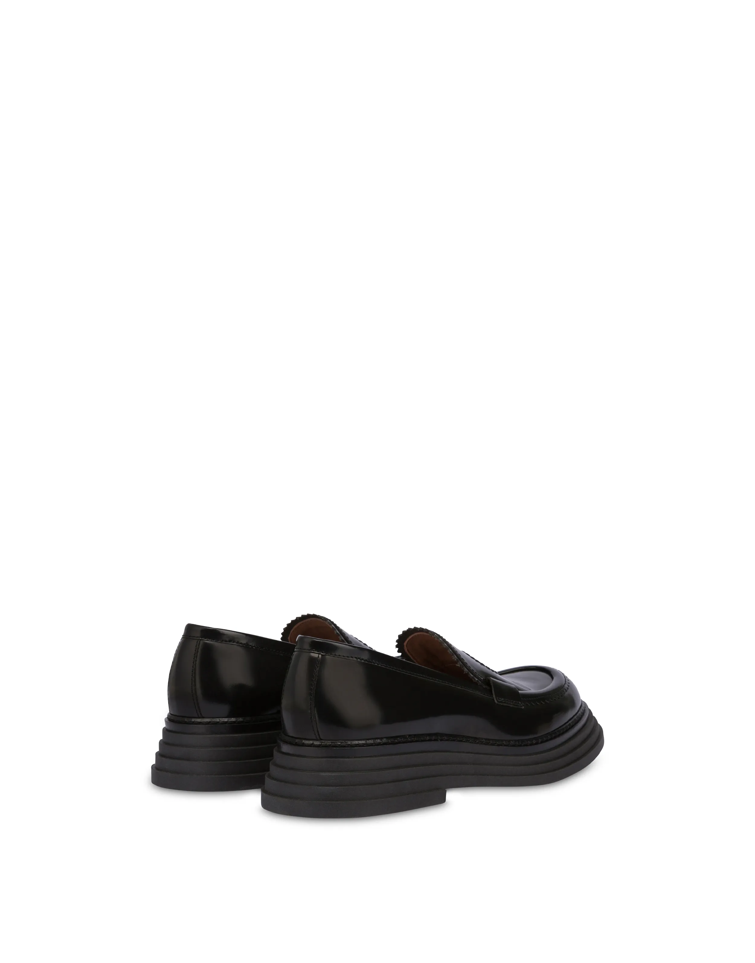     Linea Pollini Mocassini In Vitello Abrasivato Stairway Nero
