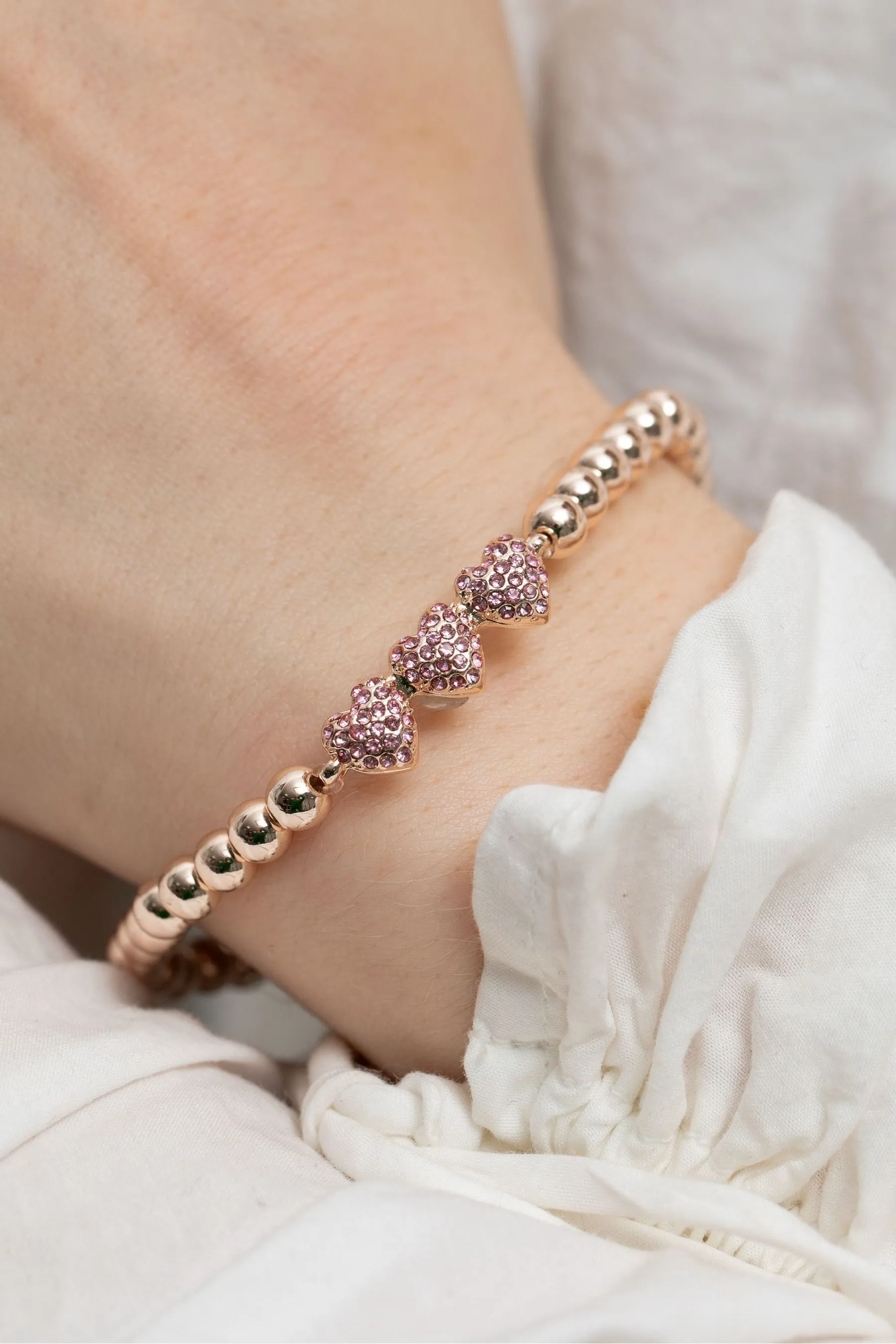 Lipsy Jewellery - Braccialetto elasticizzato con micro pavé - In confezione regalo