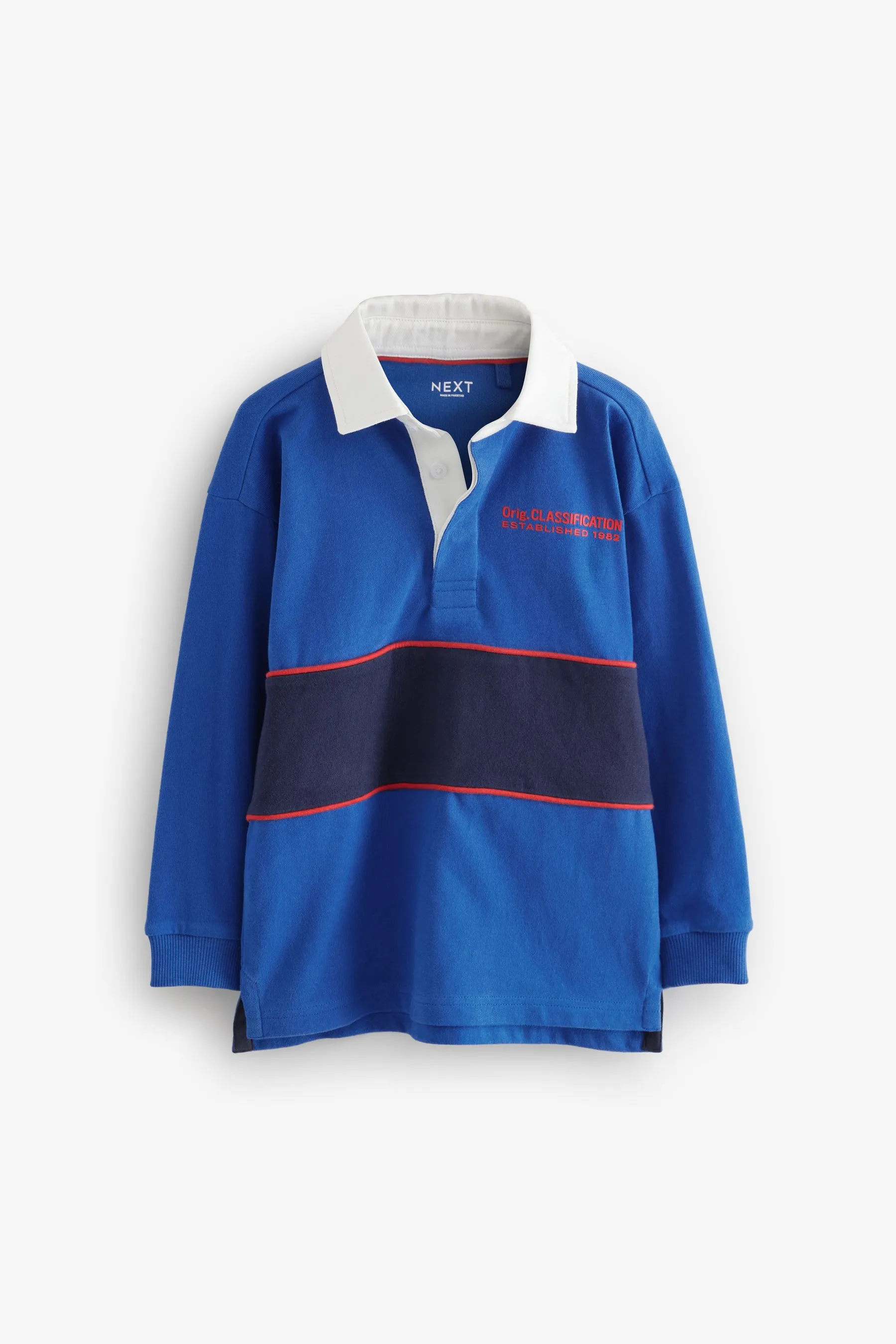 Long Sleeve Rugby 100% Cotton Polo Shirt (3-16yrs)    