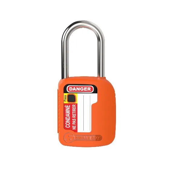 Lucchetto con chiave Penta per uso interno ed esterno, anello da 6mm, L. 38mm