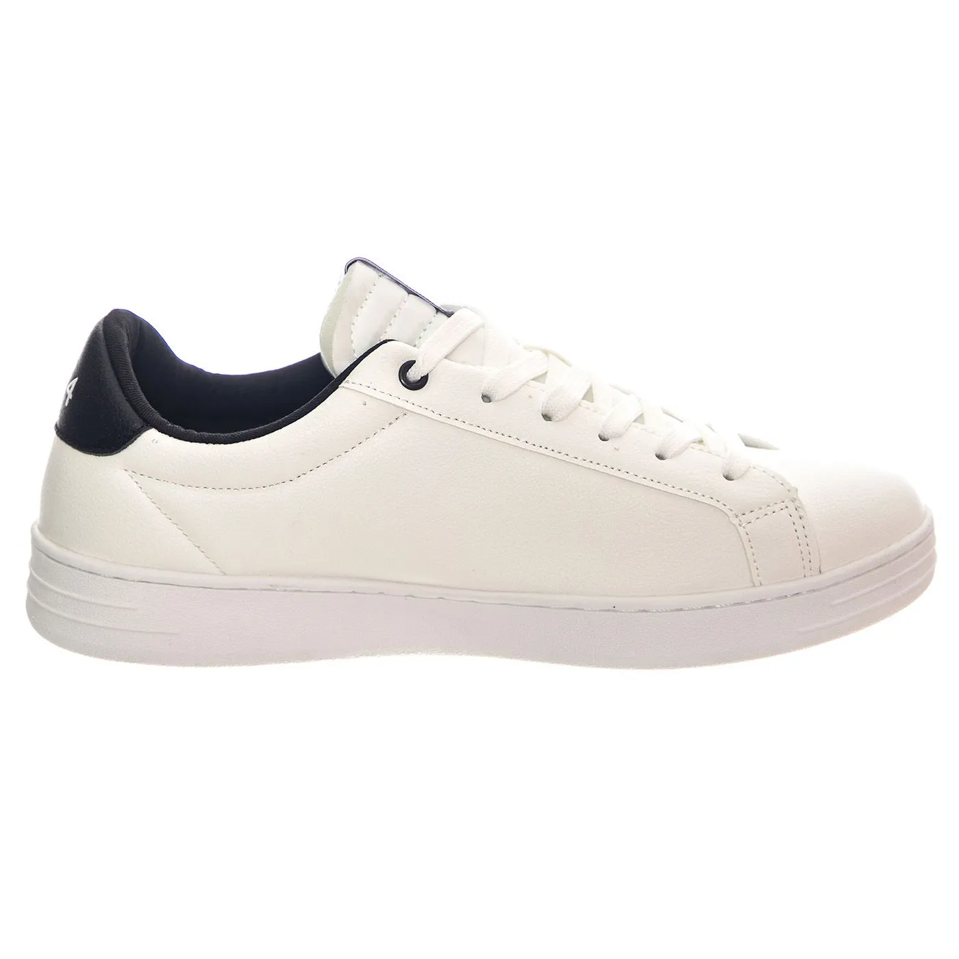 Lyle & Scott Elgin White / Black - Scarpe Profilo Basso Uomo Binche    