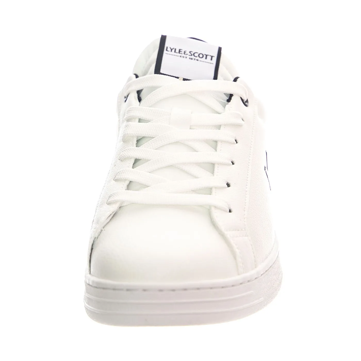 Lyle & Scott Elgin White / Black - Scarpe Profilo Basso Uomo Binche    