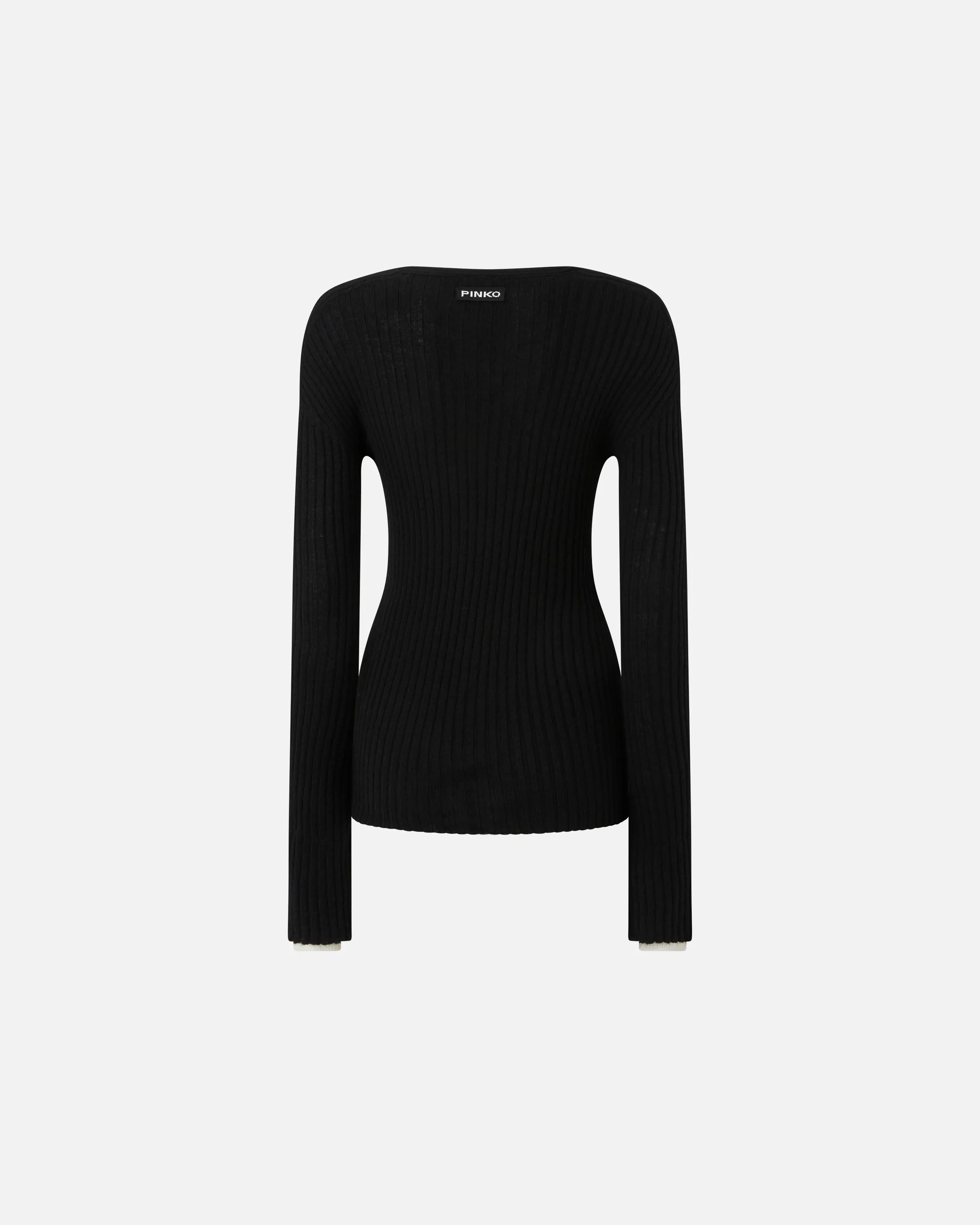  Maglia a costine in lana e cachemire    