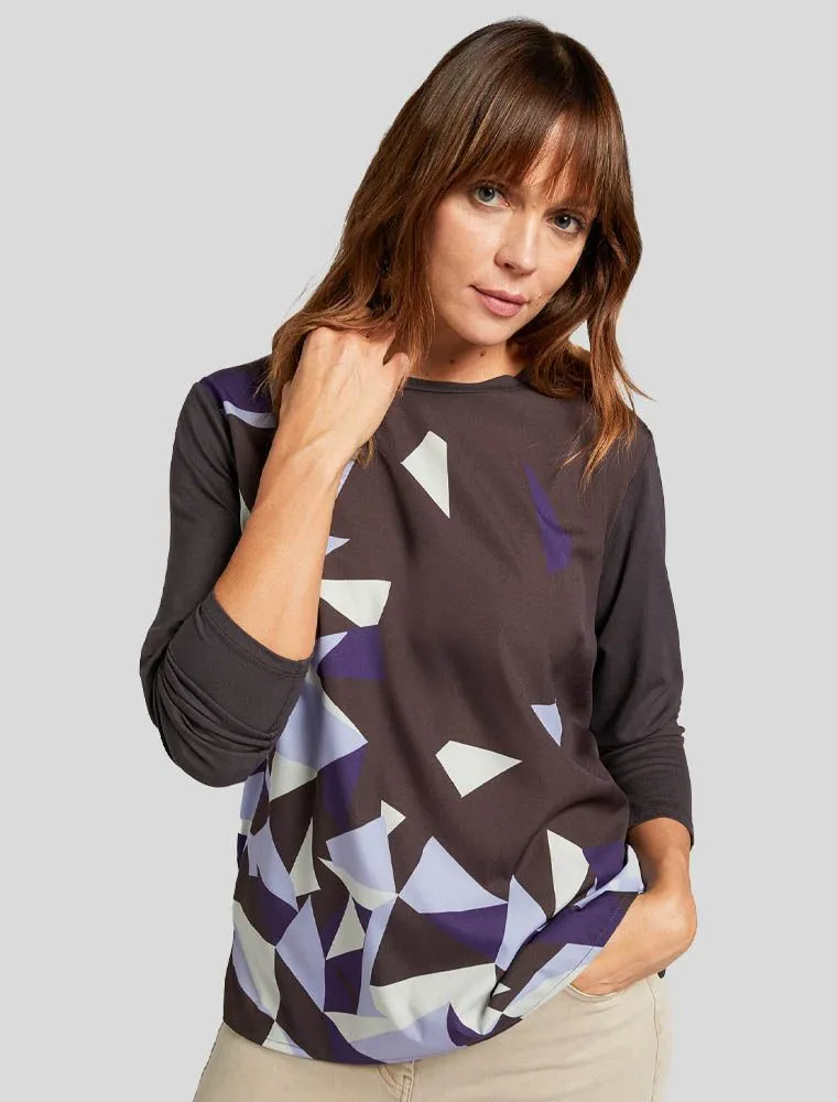 Maglia Manica Lunga Curvy Luisa Viola - Moro