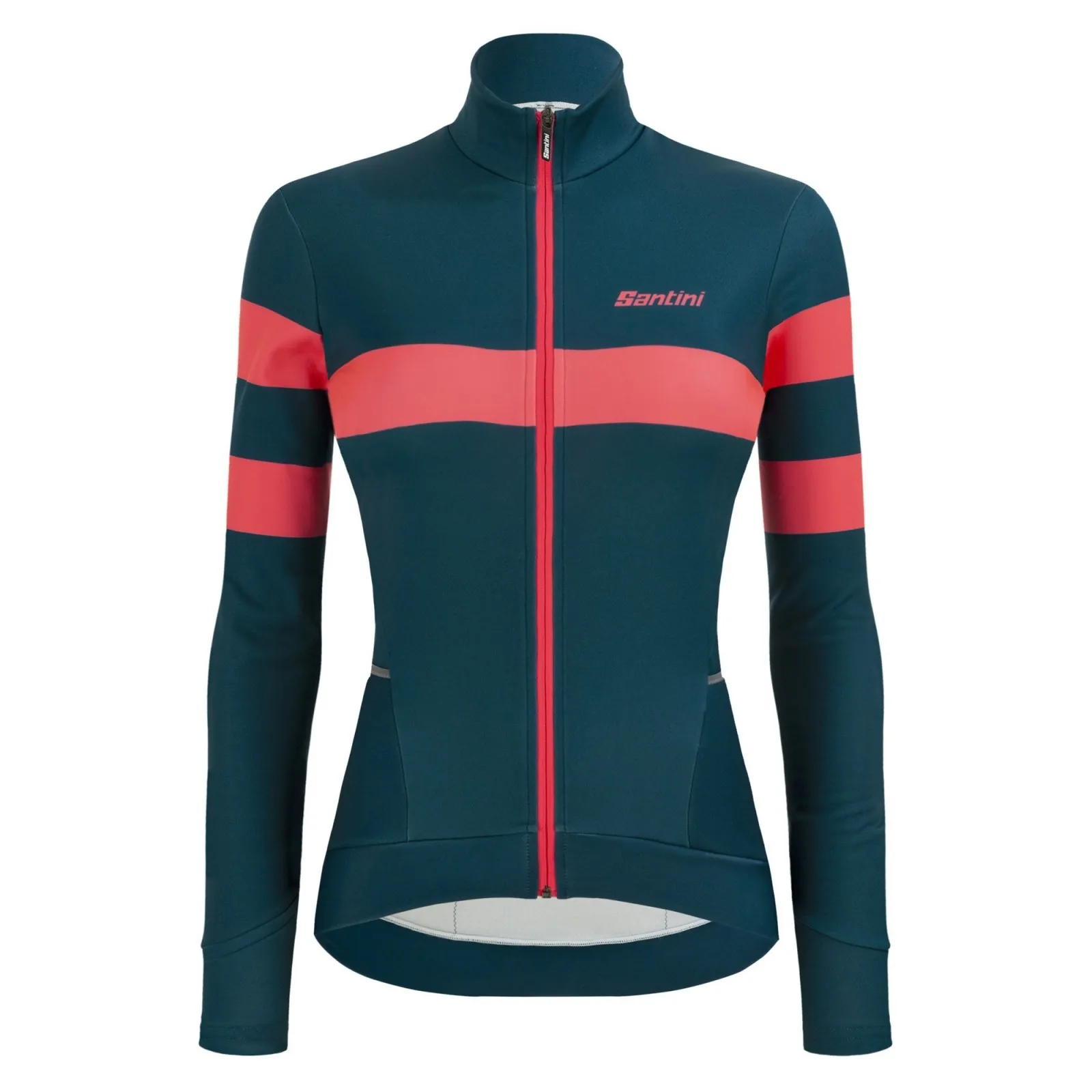 MAGLIA SANTINI CORAL BENGAL TERMICA W L/S VERDE PETROLIO