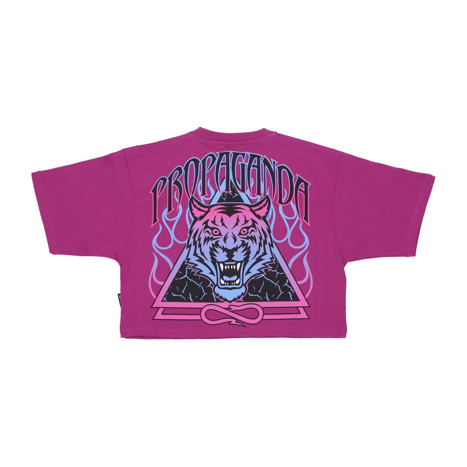 Maglietta Corta Donna W Triangle Bengala Crop Tee Purple Haze