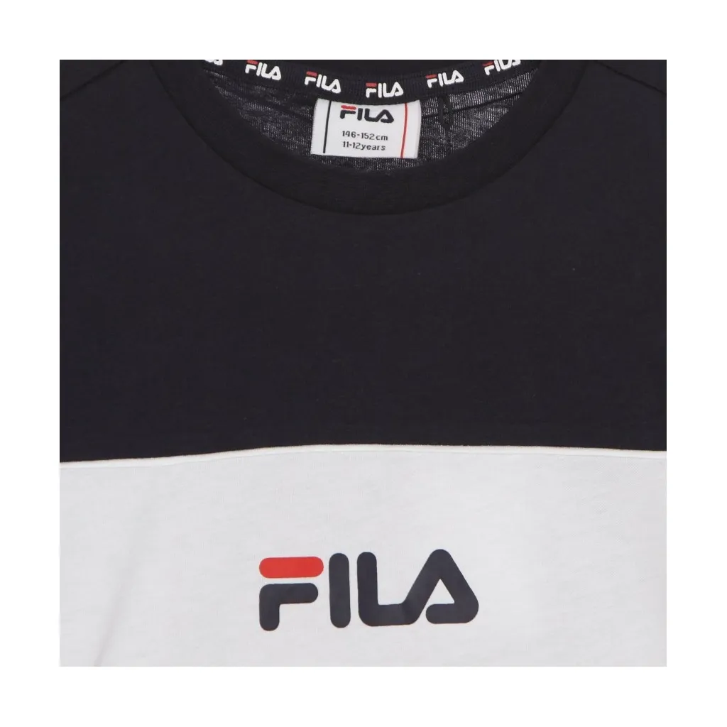 maglietta ragazzo mika basic blocked tee TRUE RED/BLACK IRIS/BRIGHT WHITE
