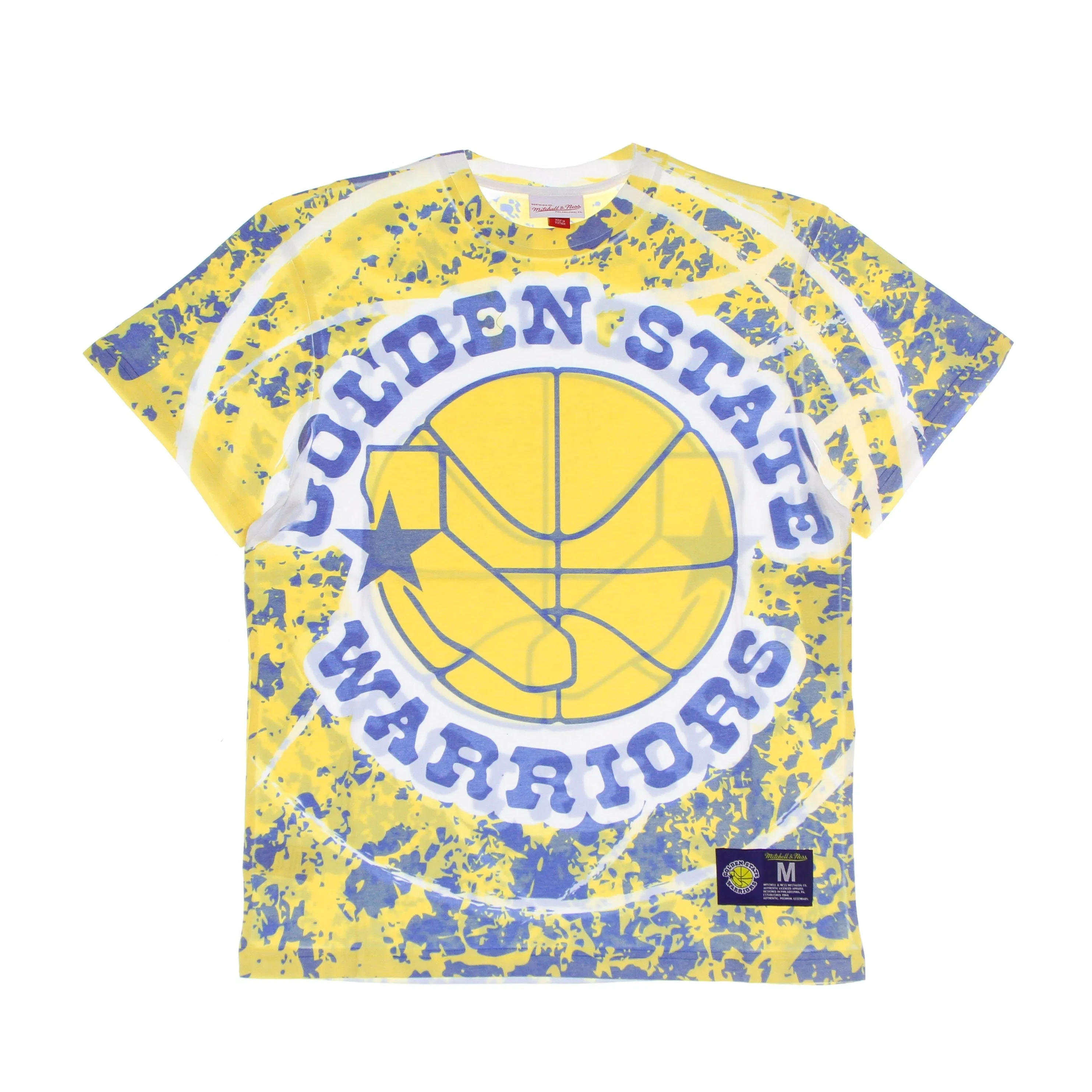 Maglietta Uomo Nba Jumbotron Tee Hardwood Classics Golwar Yellow/original Team Colors