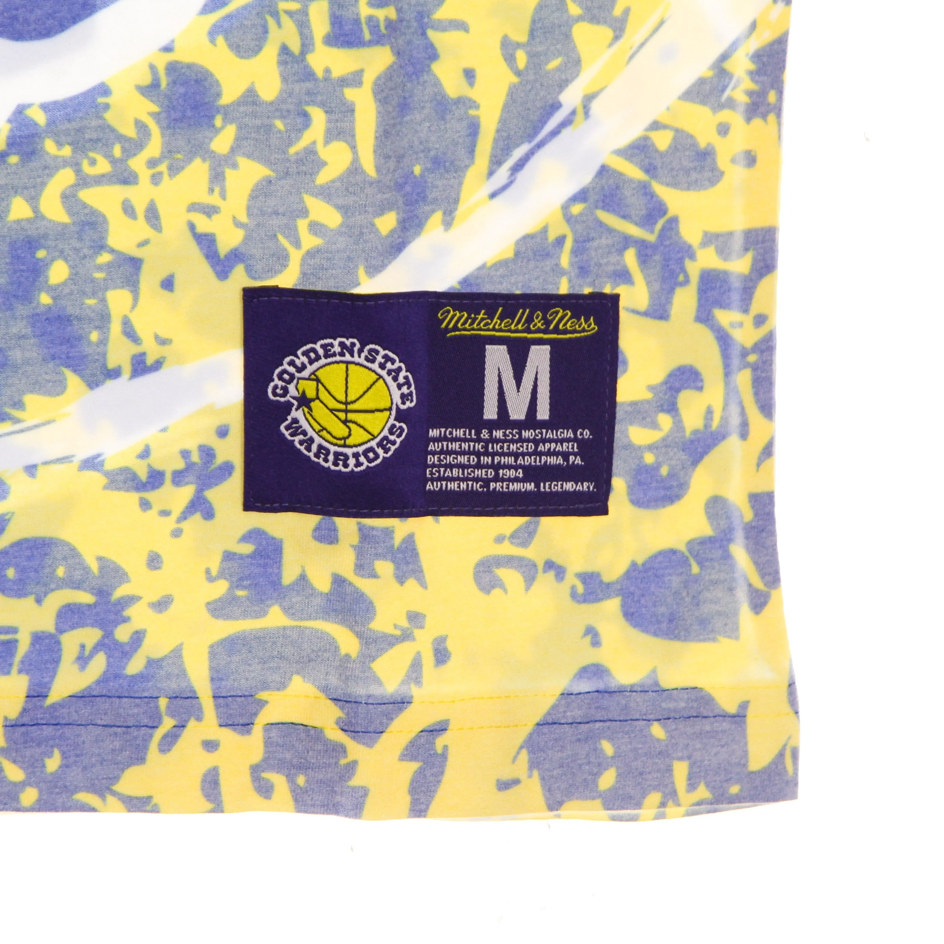 Maglietta Uomo Nba Jumbotron Tee Hardwood Classics Golwar Yellow/original Team Colors