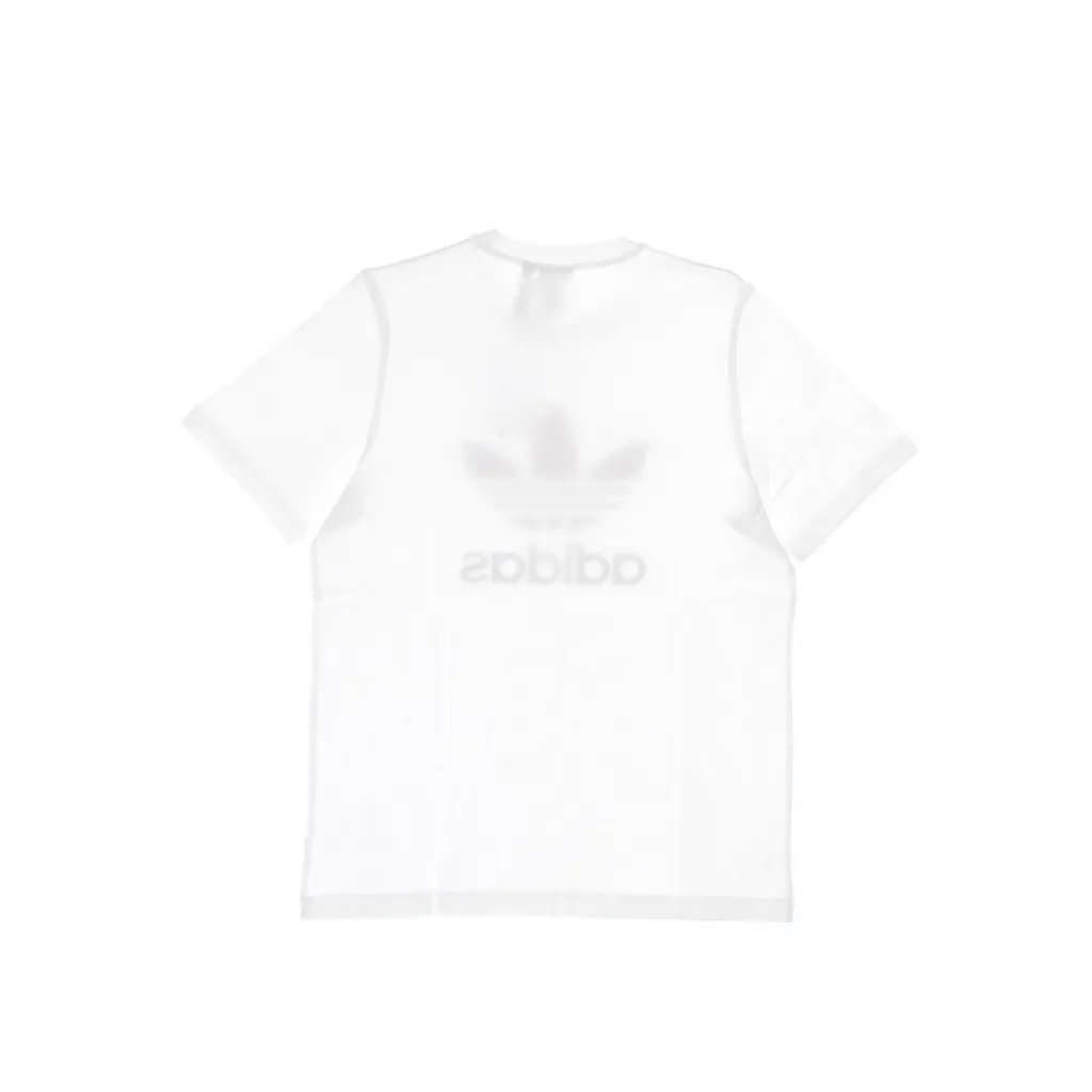 maglietta uomo trefoil tee WHITE/QUIET CRIMSON