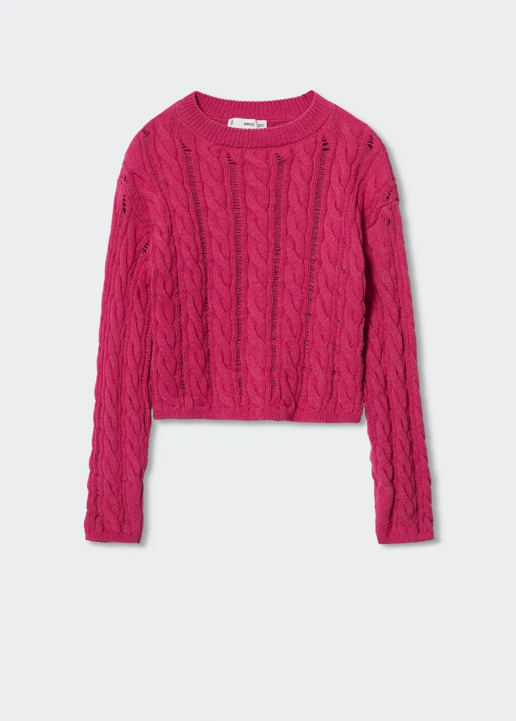 Maglione crop traforato