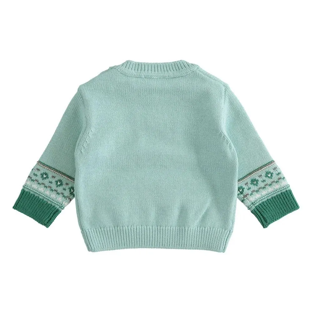 maglione girocollo con orsetto 4.3175 neonato ido 