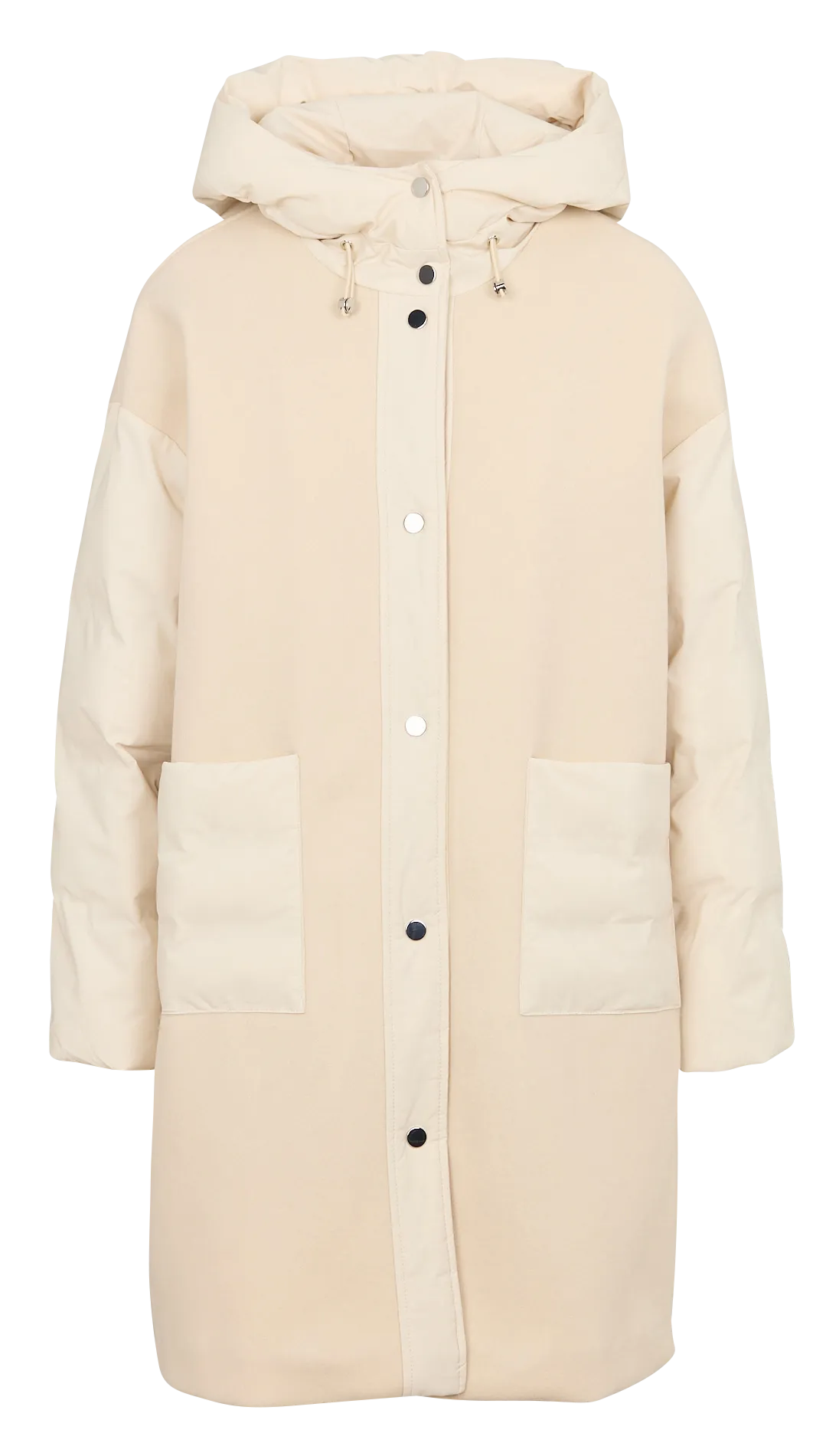  MAISON 123   ANGELE - Cappotto dritto con cappuccio | Bianco