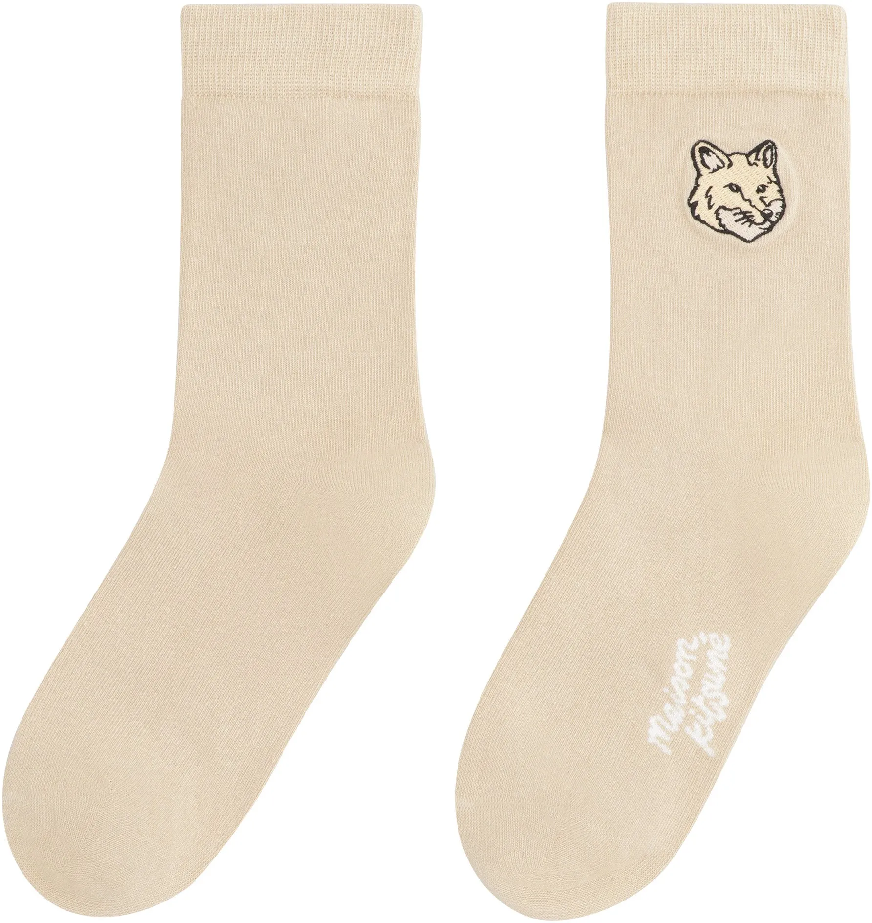 Maison Kitsuné Calzini in cotone con logo