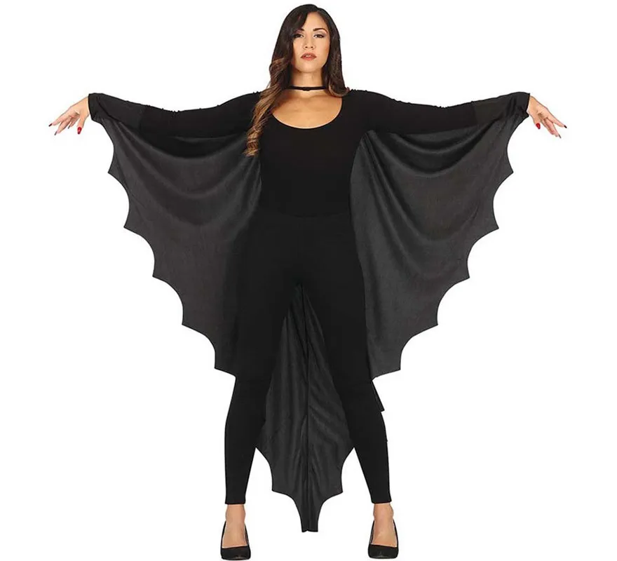 Mantello nero pipistrello adulto