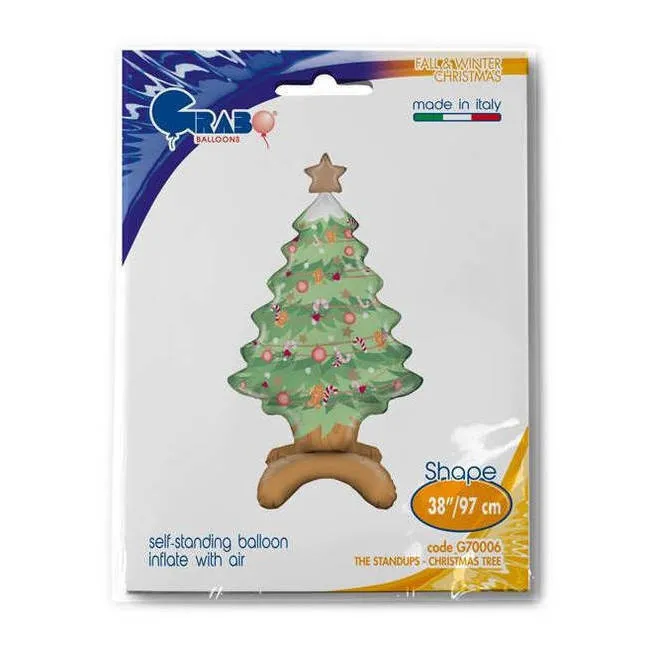 Mappamondo decorato per albero di Natale 79 x 77 x 24 cm - Grabo