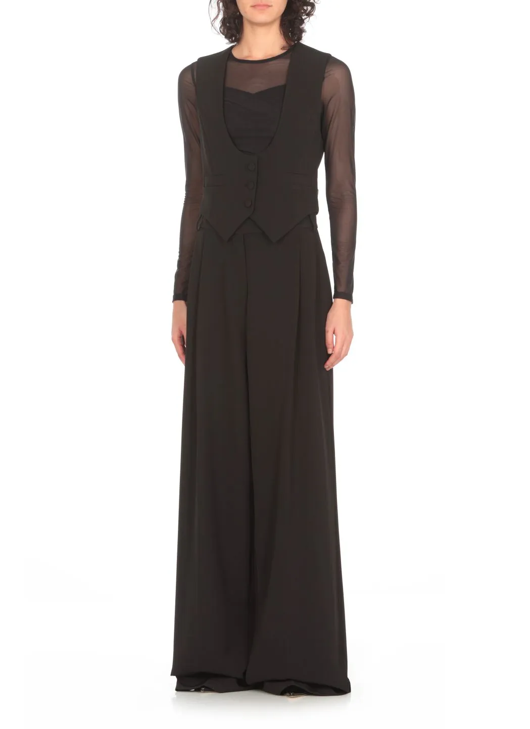  Mar de Margaritas Gilet in viscosa 