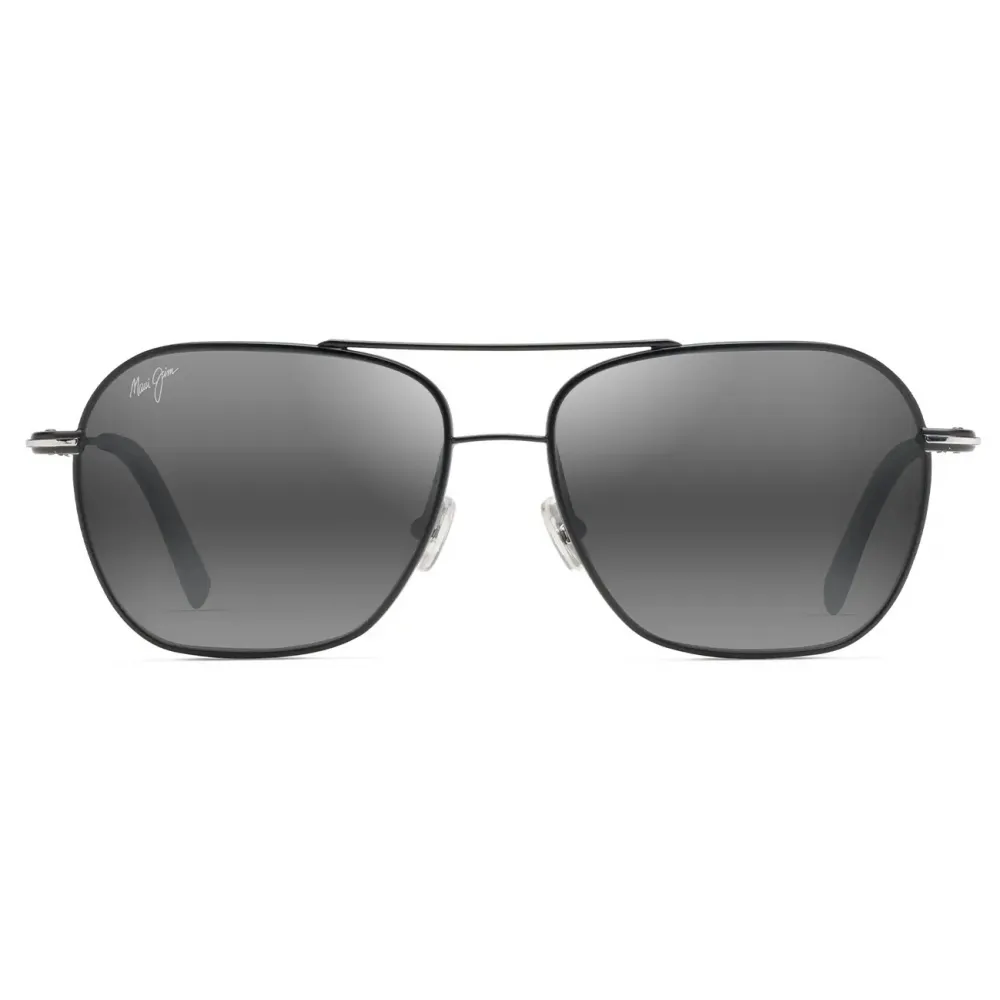 Maui Jim - Mano - Nero Grigio - Occhiali da Sole Aviator Polarizzati - Maui Jim Eyewear