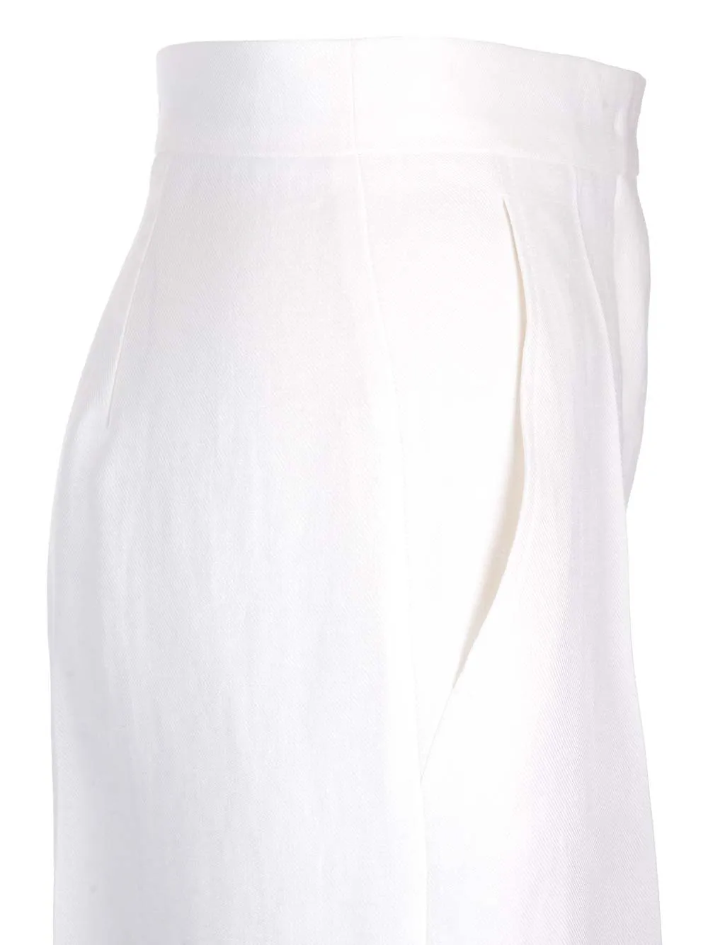   Max Mara  Pantalone bianco in lino  