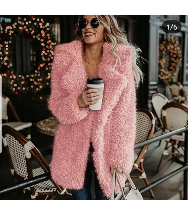 Maxi cappotto in lana curly - Dream Shop