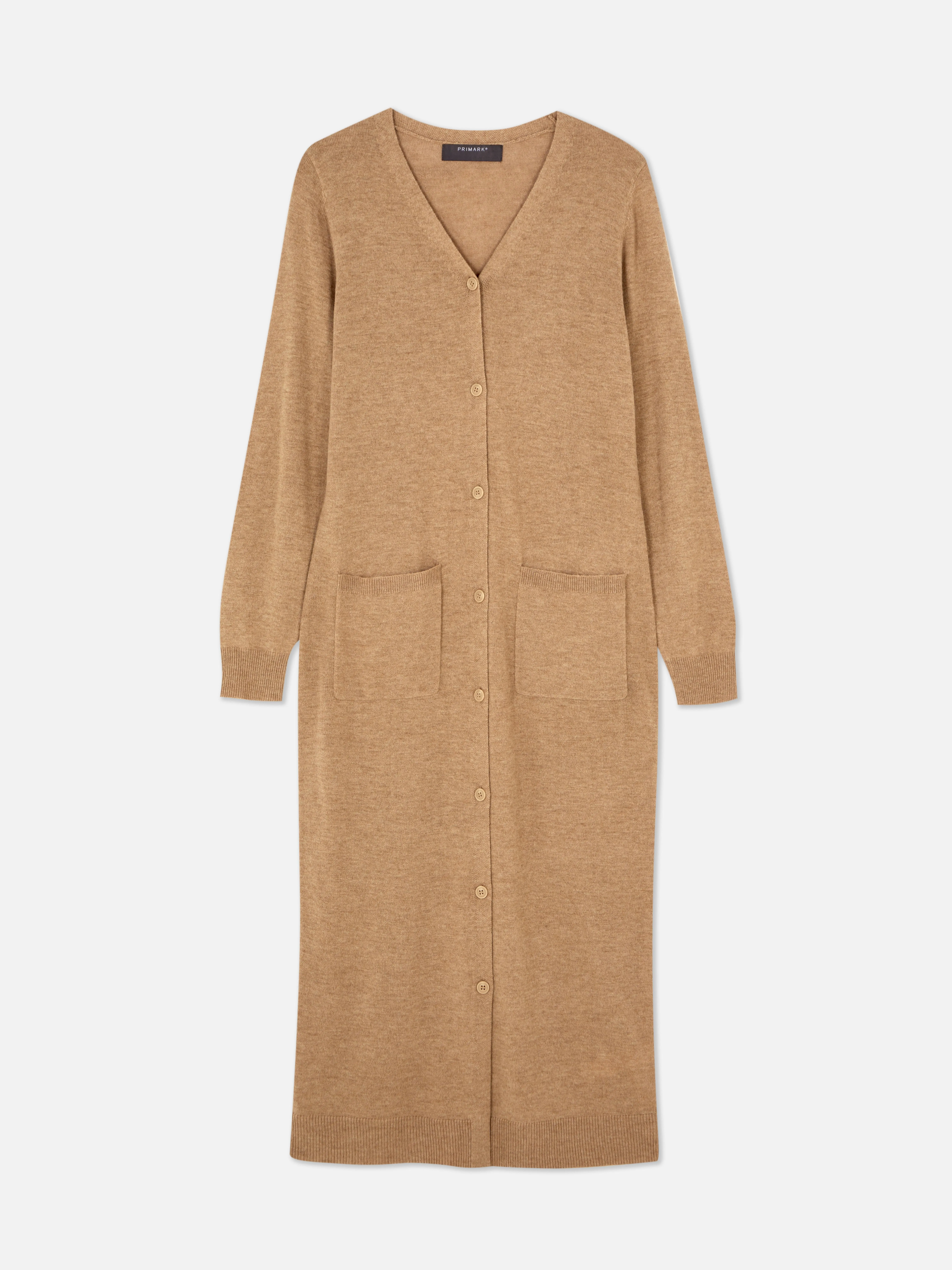 Maxi cardigan con bottoni