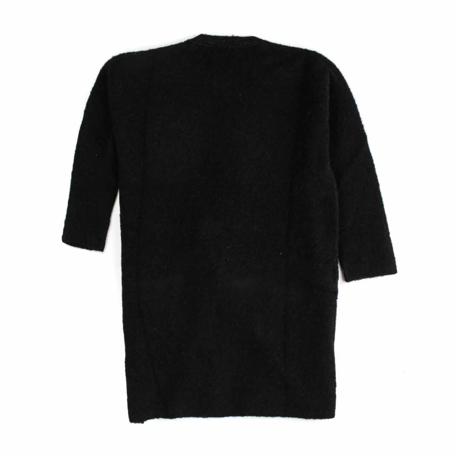 Maxi Cardigan Nero Bambina Teen