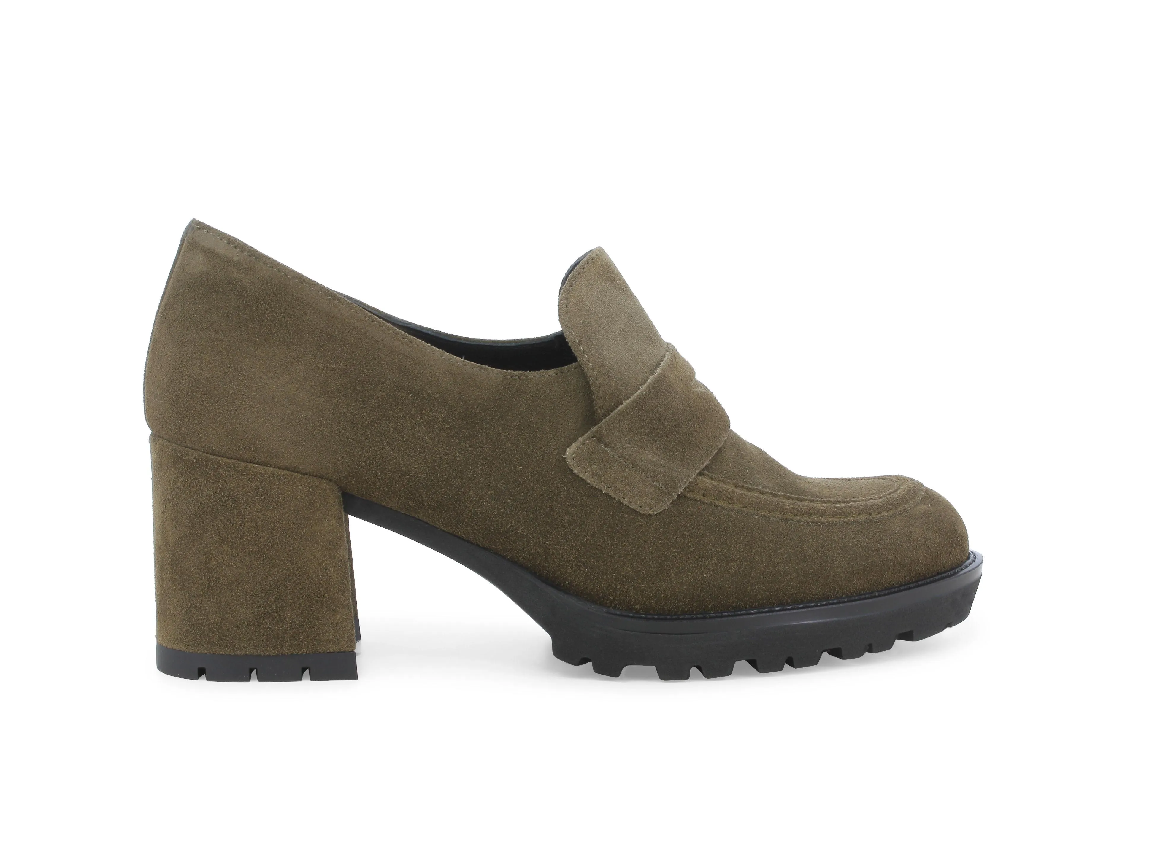 Melluso Mocassino donna in camoscio verde l5251w