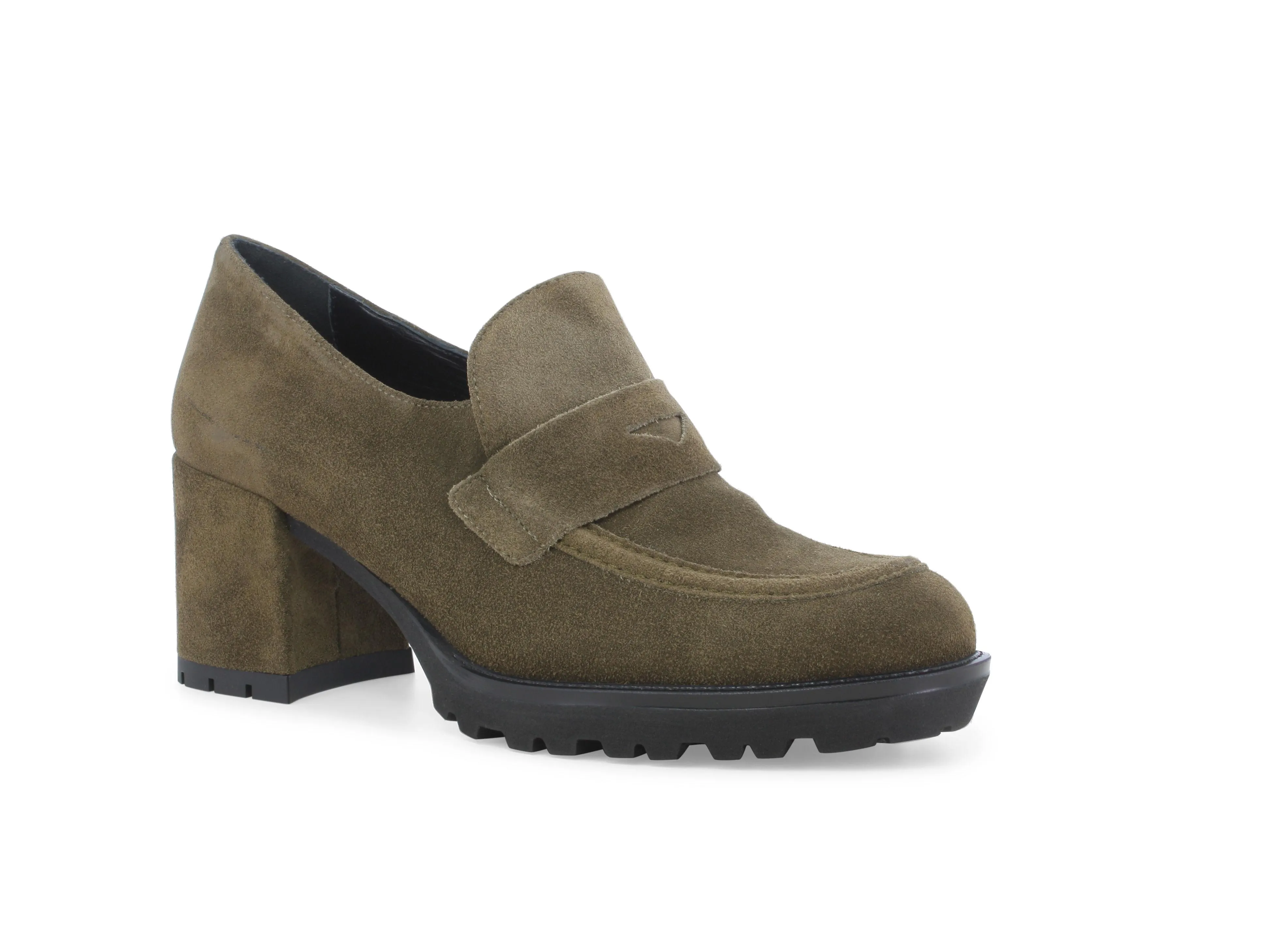 Melluso Mocassino donna in camoscio verde l5251w