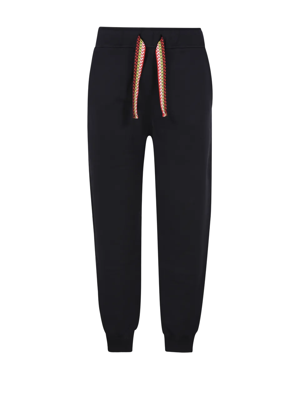 MEN LANVIN BLACK COTTON CLASSIC CURBLACE TROUSERS