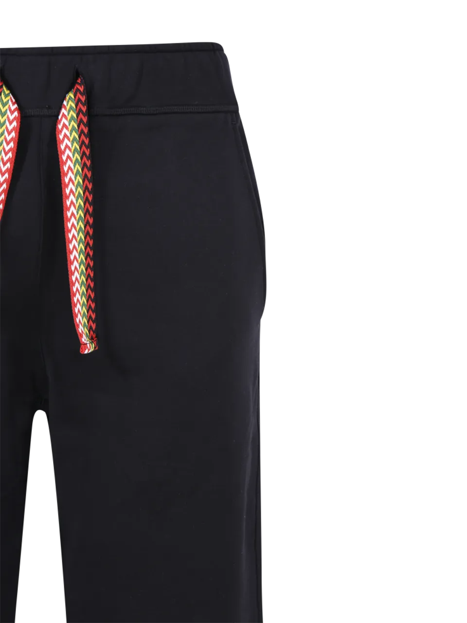 MEN LANVIN BLACK COTTON CLASSIC CURBLACE TROUSERS