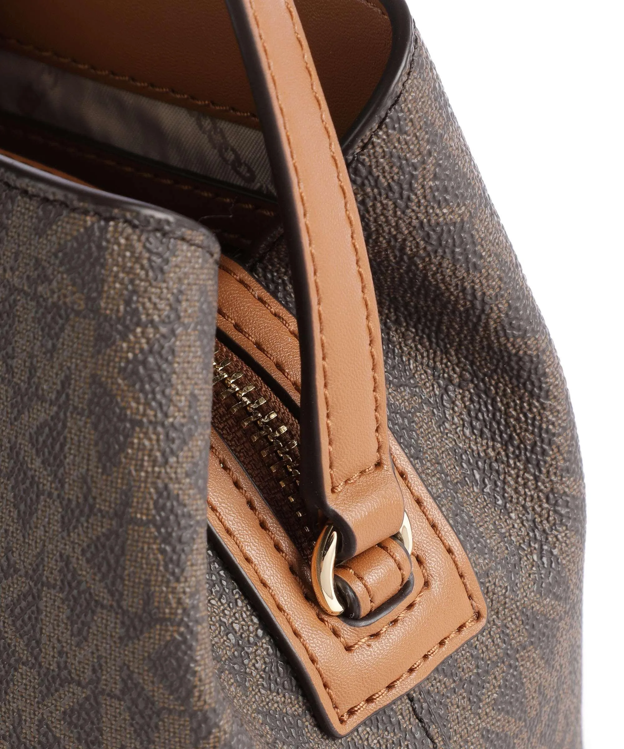  Michael Kors Kensington Borsa a tracolla tela marrone scuro  