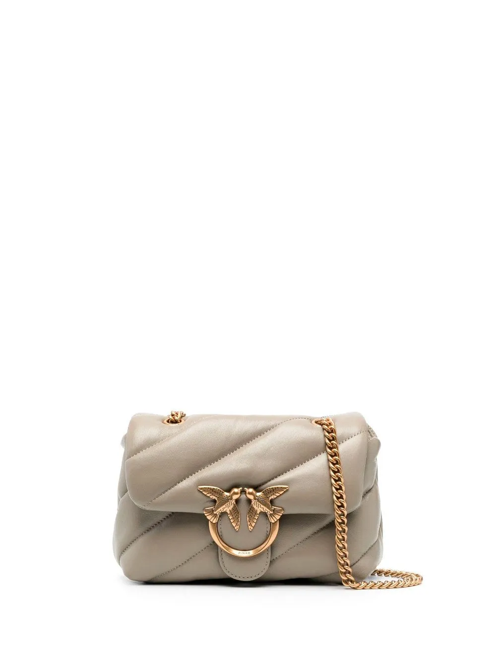 Mini Love Puff Maxi Quilt Bag / Taupe