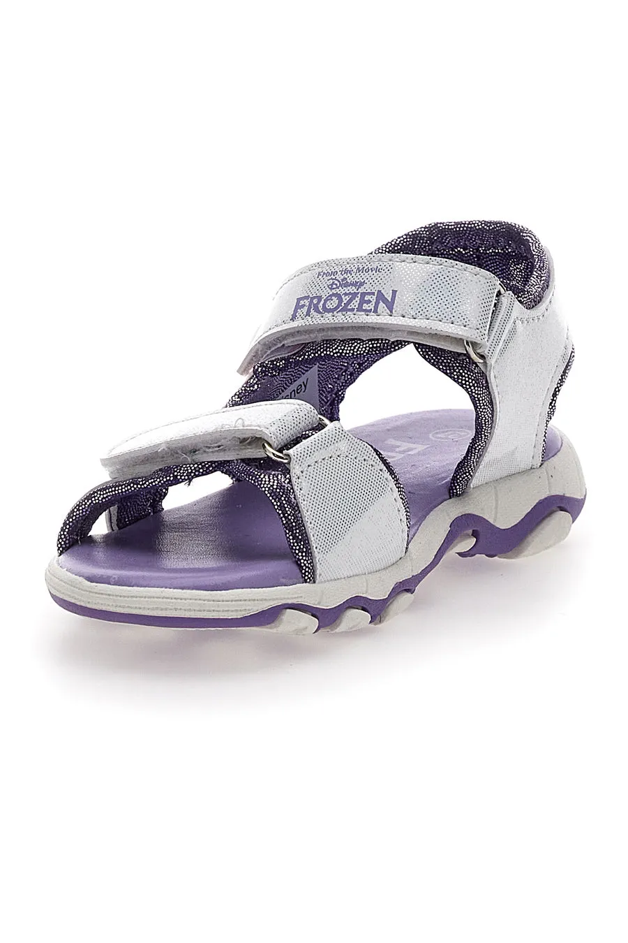   MINNIE Sandali Viola e Argento Con Strappi In Velcro Frozen 17308