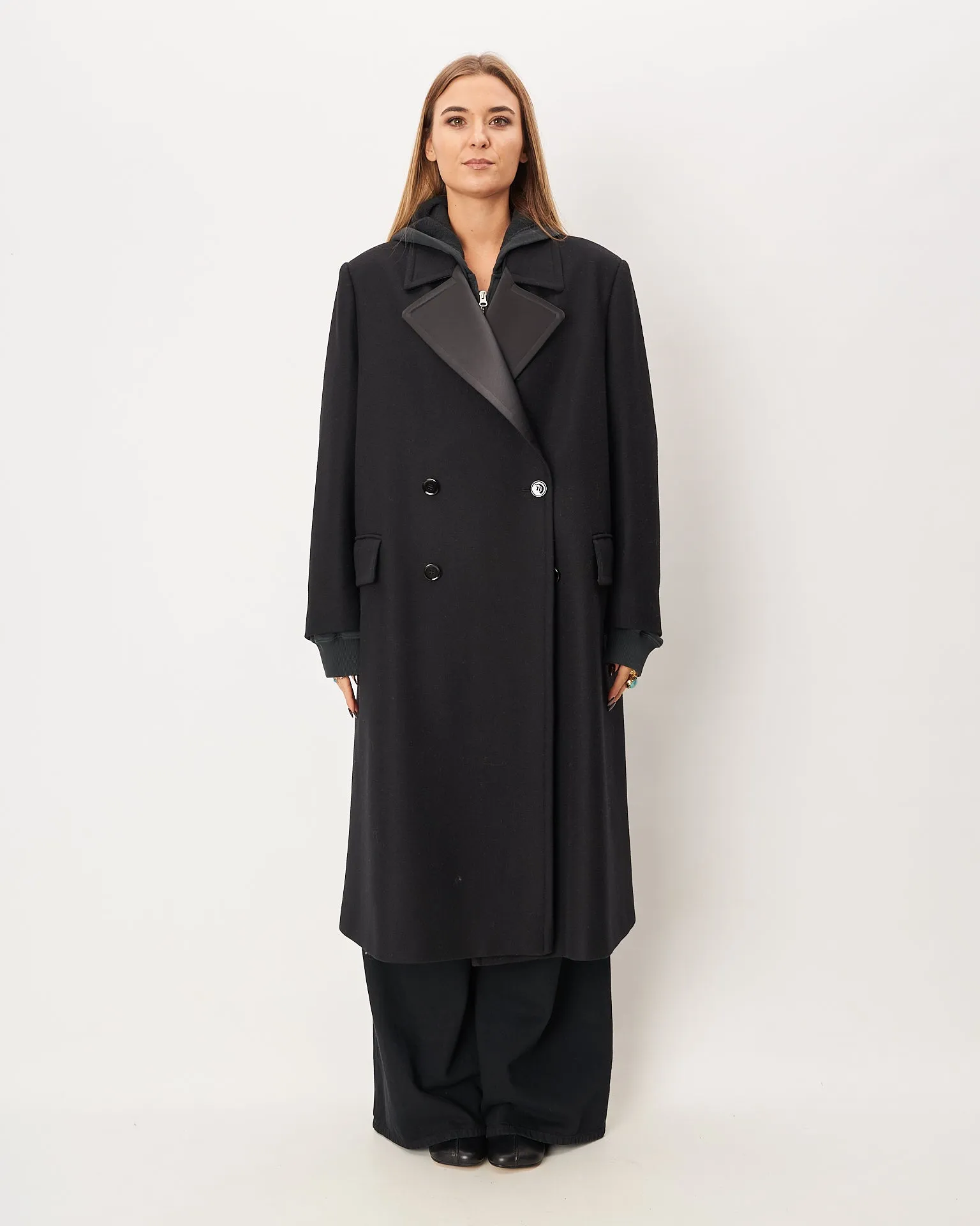 MM6 Margiela cappotto nero over