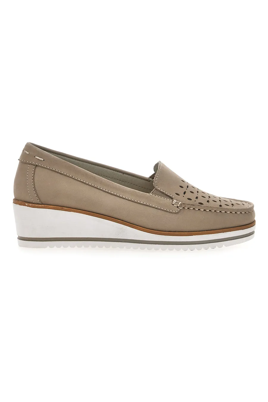 Mocassini Beige Mio Tempo 12862