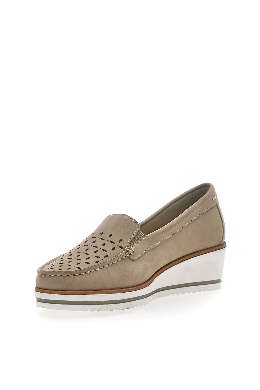 Mocassini Beige Mio Tempo 12862