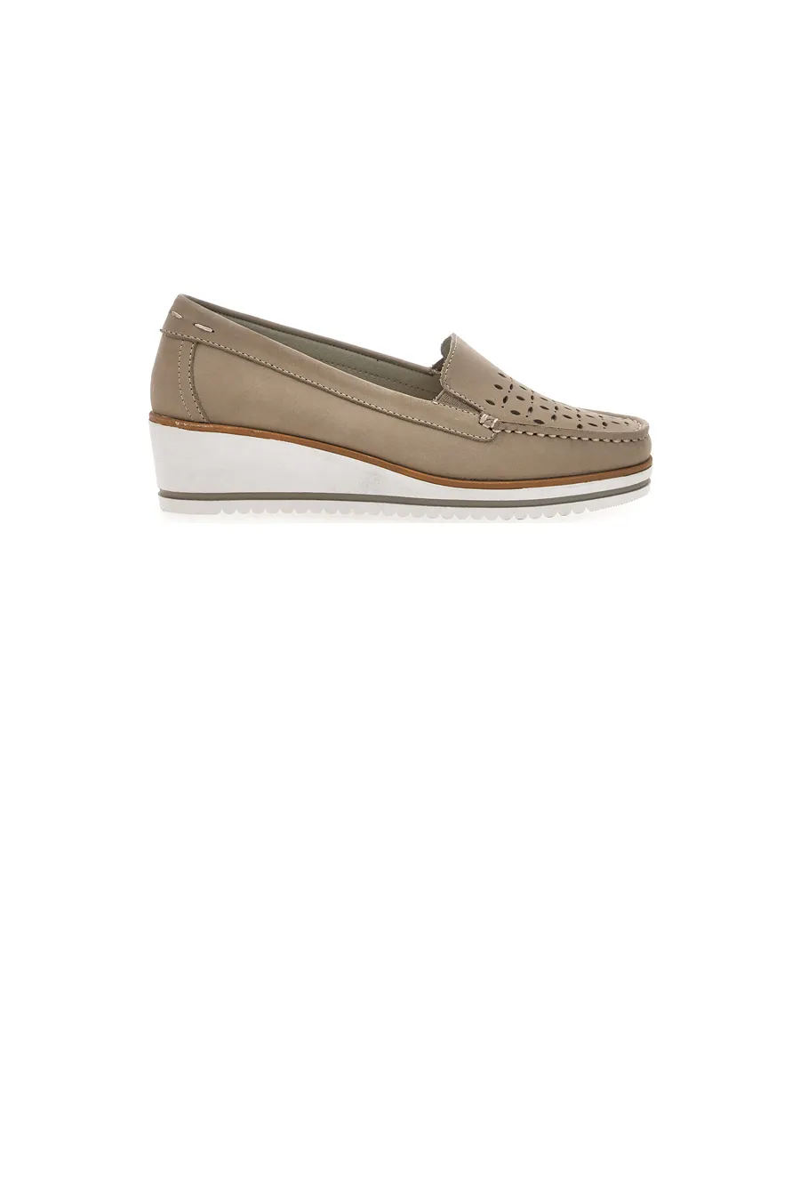 Mocassini Beige Mio Tempo 12862