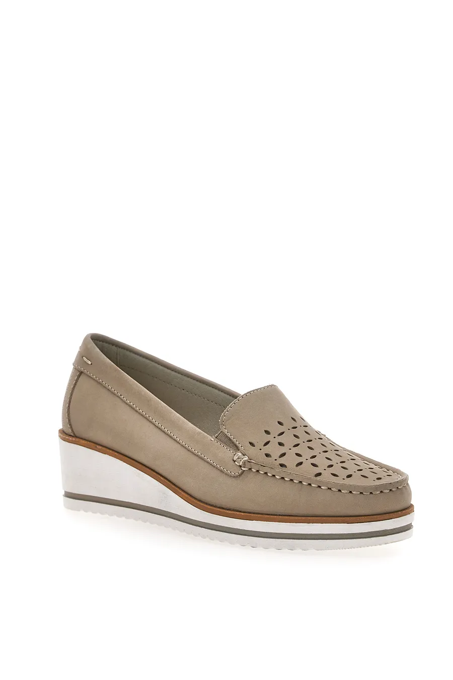 Mocassini Beige Mio Tempo 12862