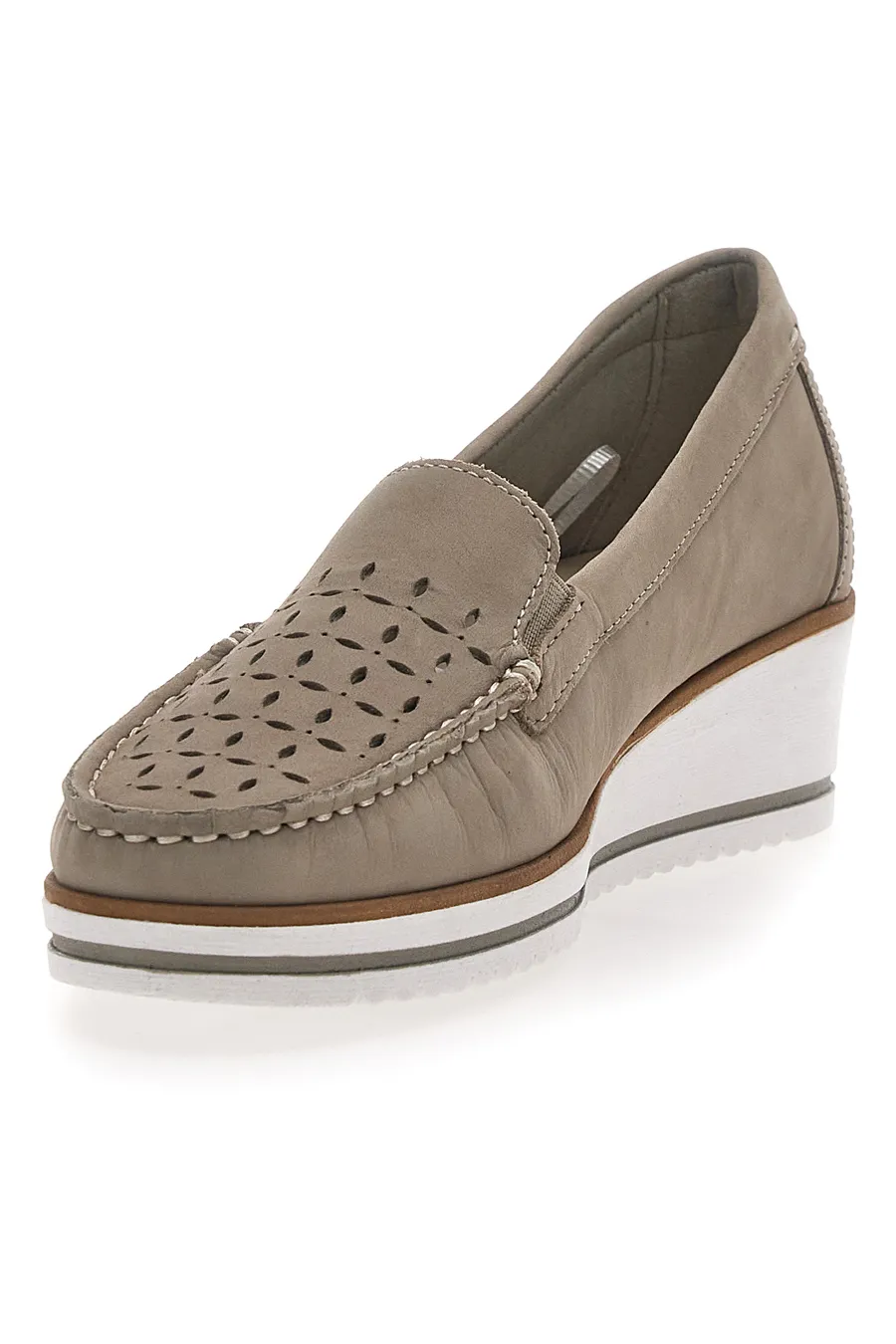 Mocassini Beige Mio Tempo 12862