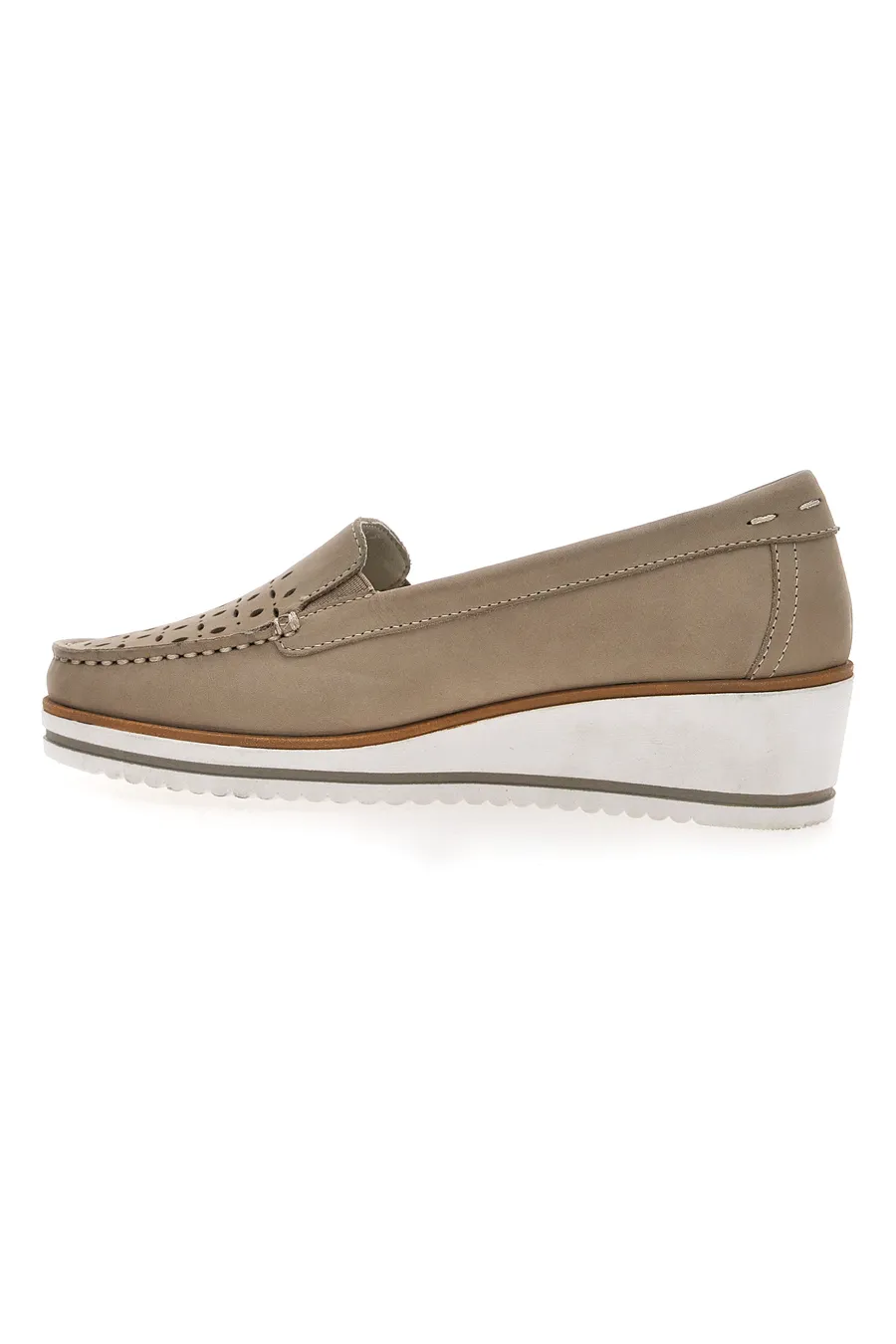 Mocassini Beige Mio Tempo 12862