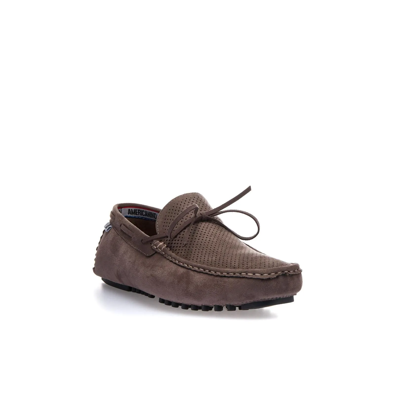 Mocassini casual marroni con lacci